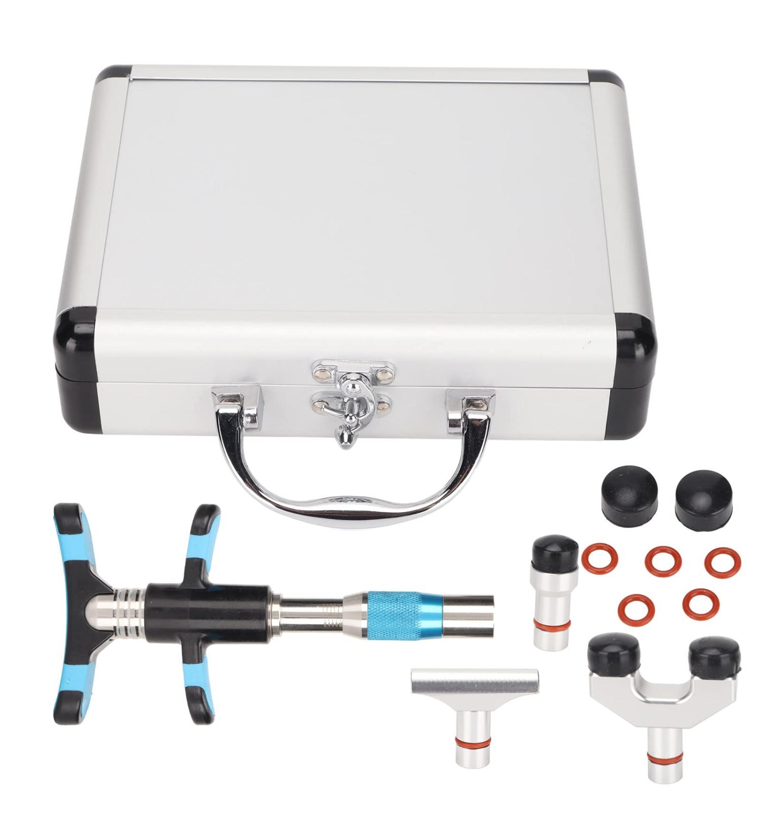 Manual Chiropractic Tool - 10 Starch Levels & 3 Heads for Effective Spine Therapy & Adjustment - Best Chiropractic Adjustment Tool - Buy Online on GoSupps.com