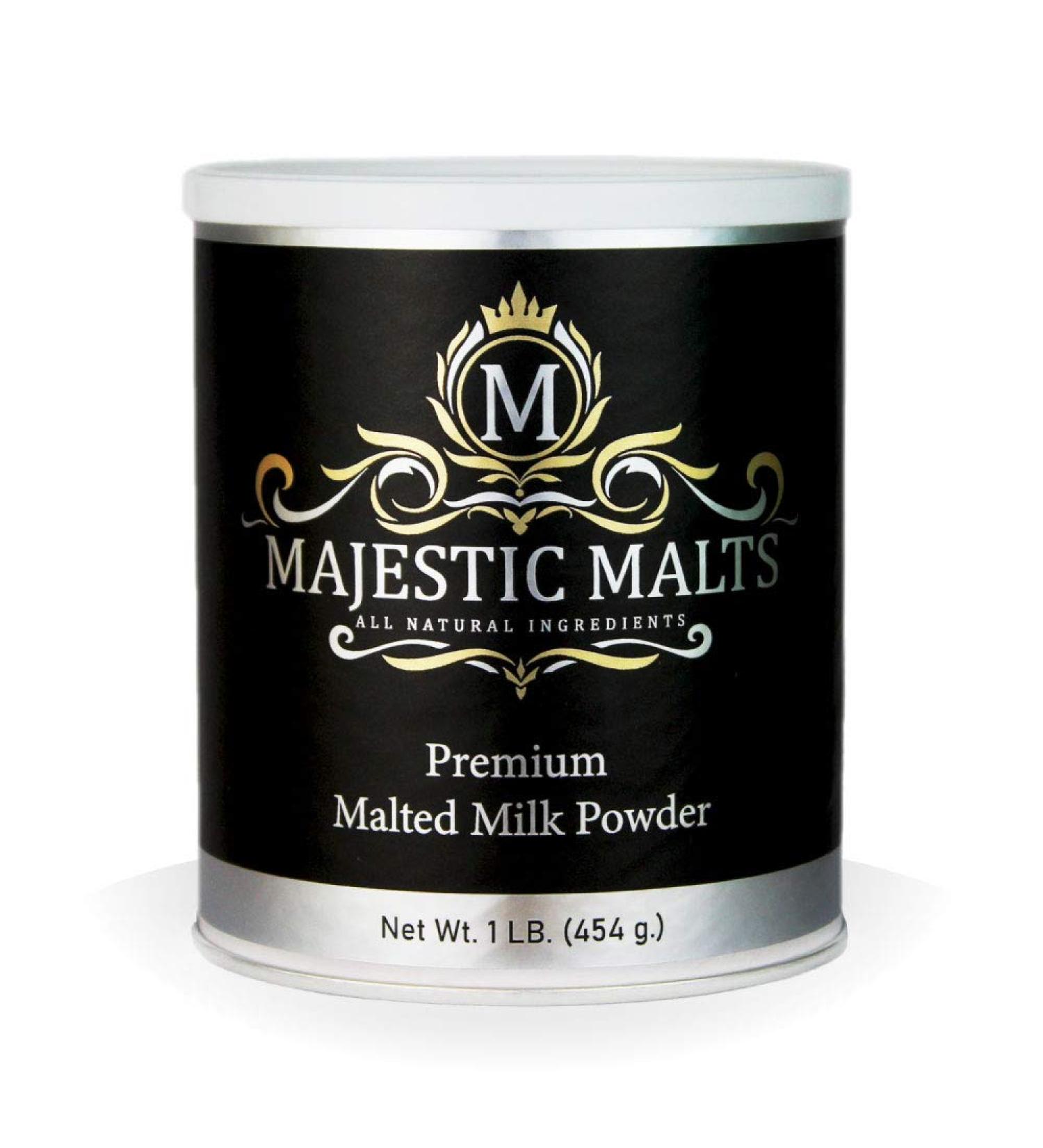 1 lb Majestic Malts Malted Milk Powder Mix for Milkshakes and Baking - Pack of 1 - Buy Online on GoSupps.com