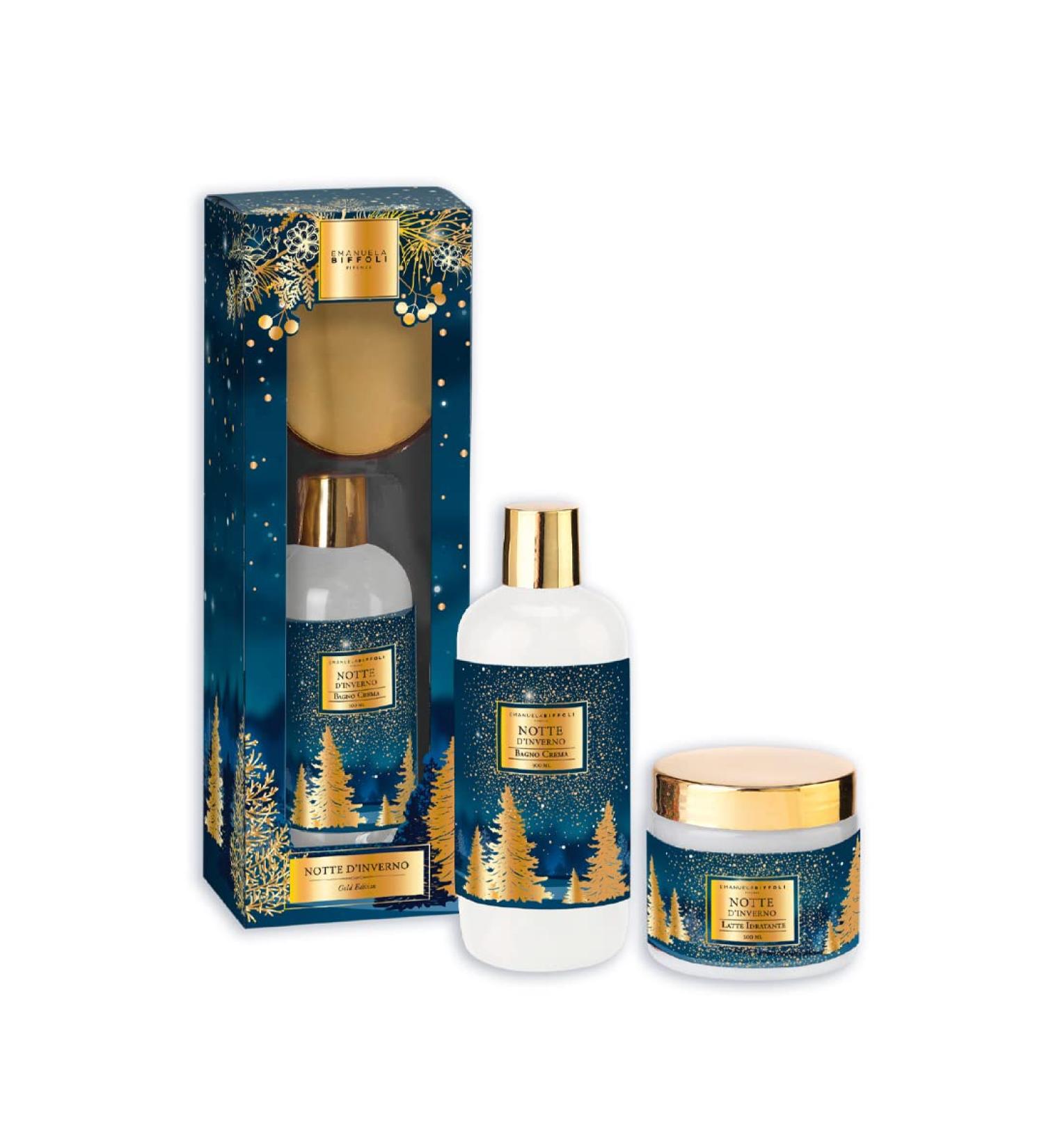 Ang lique Emanuela Biffoli Notte d'inverno Gold Edition Bath Cream 300 ml + Moisturizing Lotion 200 ml