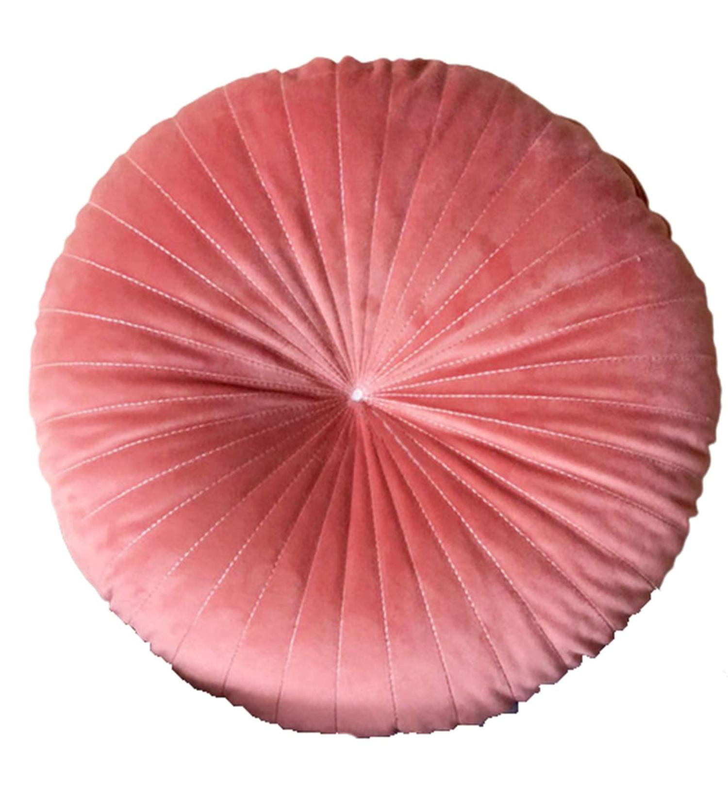 Wheelchair Soft Seat Cushion Velvet Pillow Travel Cushion Sofa Cushion Tatami Round Pumpkin Wheelchair Office Cushion Velvet Bay Window Handmade Core Pillow - Buy Online on GoSupps.com