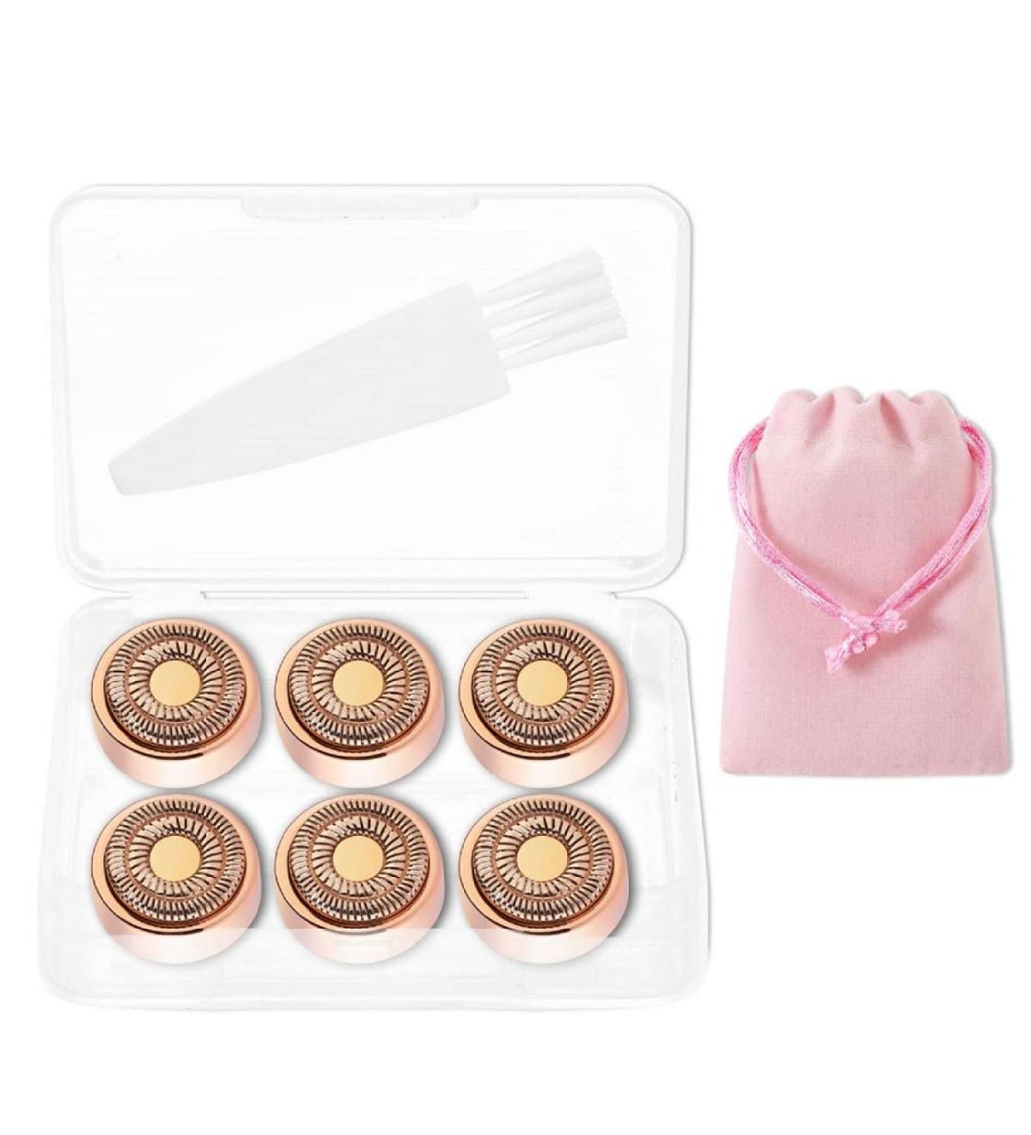 6-Pack Flawless Gen 2 Replacement Heads for Finishing Touch Facial Hair Removal - Painless Razor Blades, 18K Gold-Plated - Buy Online on GoSupps.com
