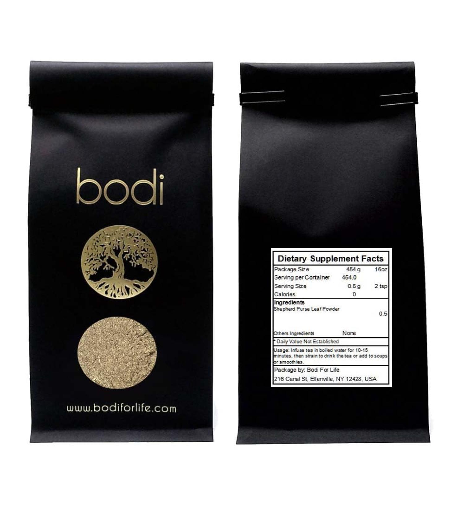 bodi : Shepherd Purse Leaf Powder | 4oz to 5lb | 100% Pure Natural Hand Crafted (4 oz) 4 Ounce (Pack of 1) - Buy Online on GoSupps.com