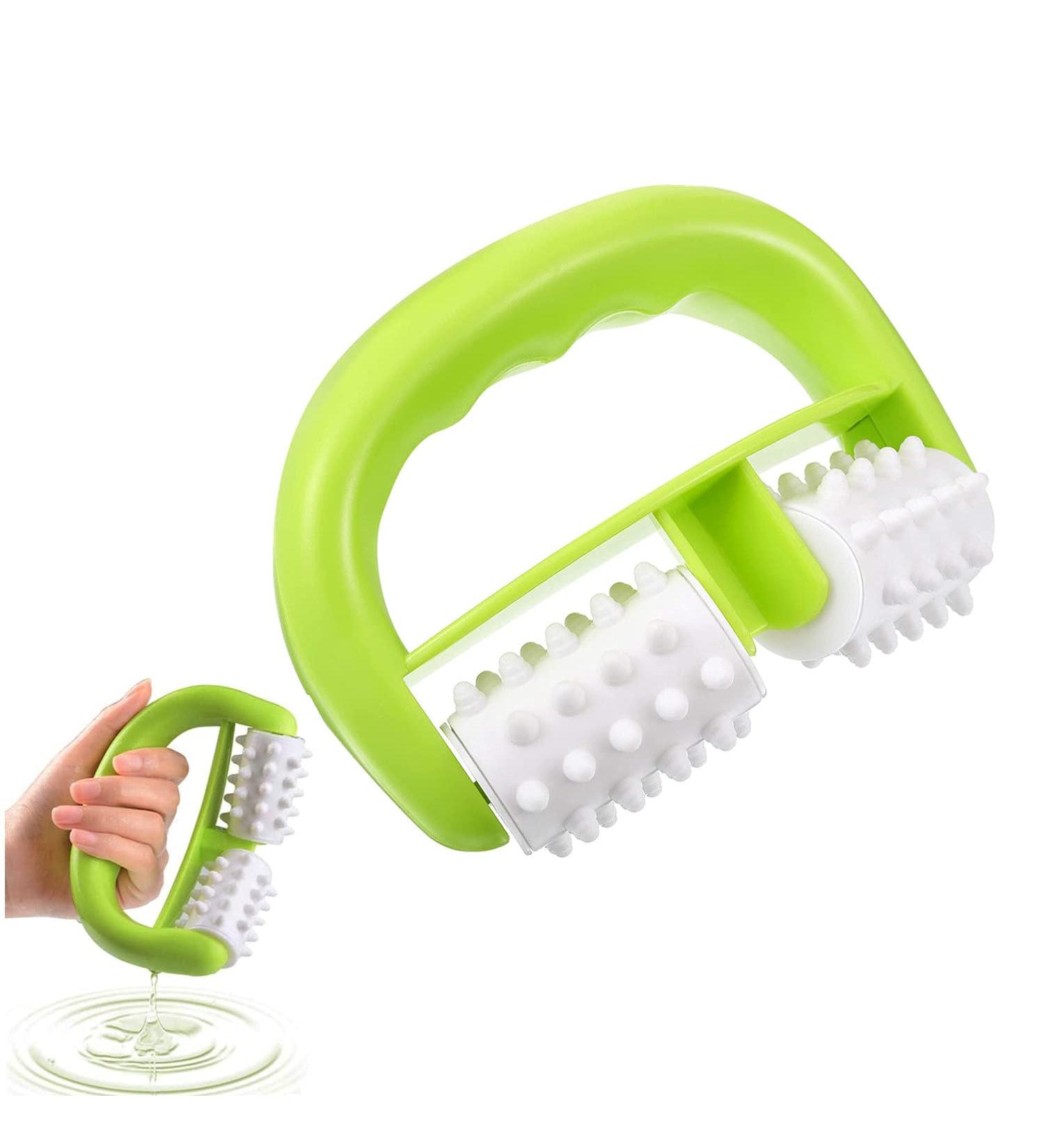 Anti-Cellulite Massage Roll Brush - Wet/Dry Use for Effective Cellulite Reduction - Ideal for Women & Men - Target Shoulders Buttocks Back & Legs (Green) - Buy Online on GoSupps.com