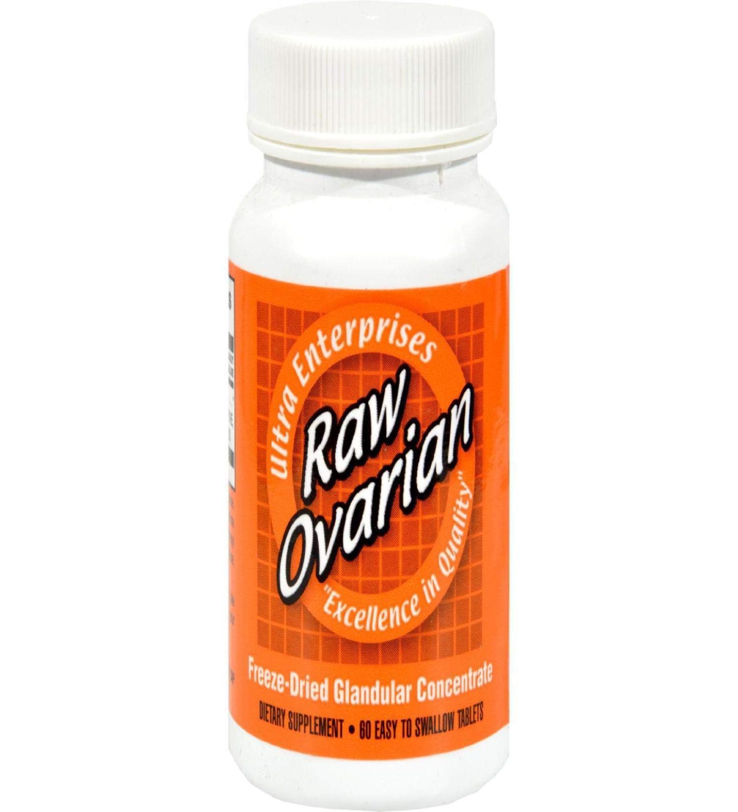 Ultra Glandulars Raw Ovarian Tablets 200 Mg 60 Count