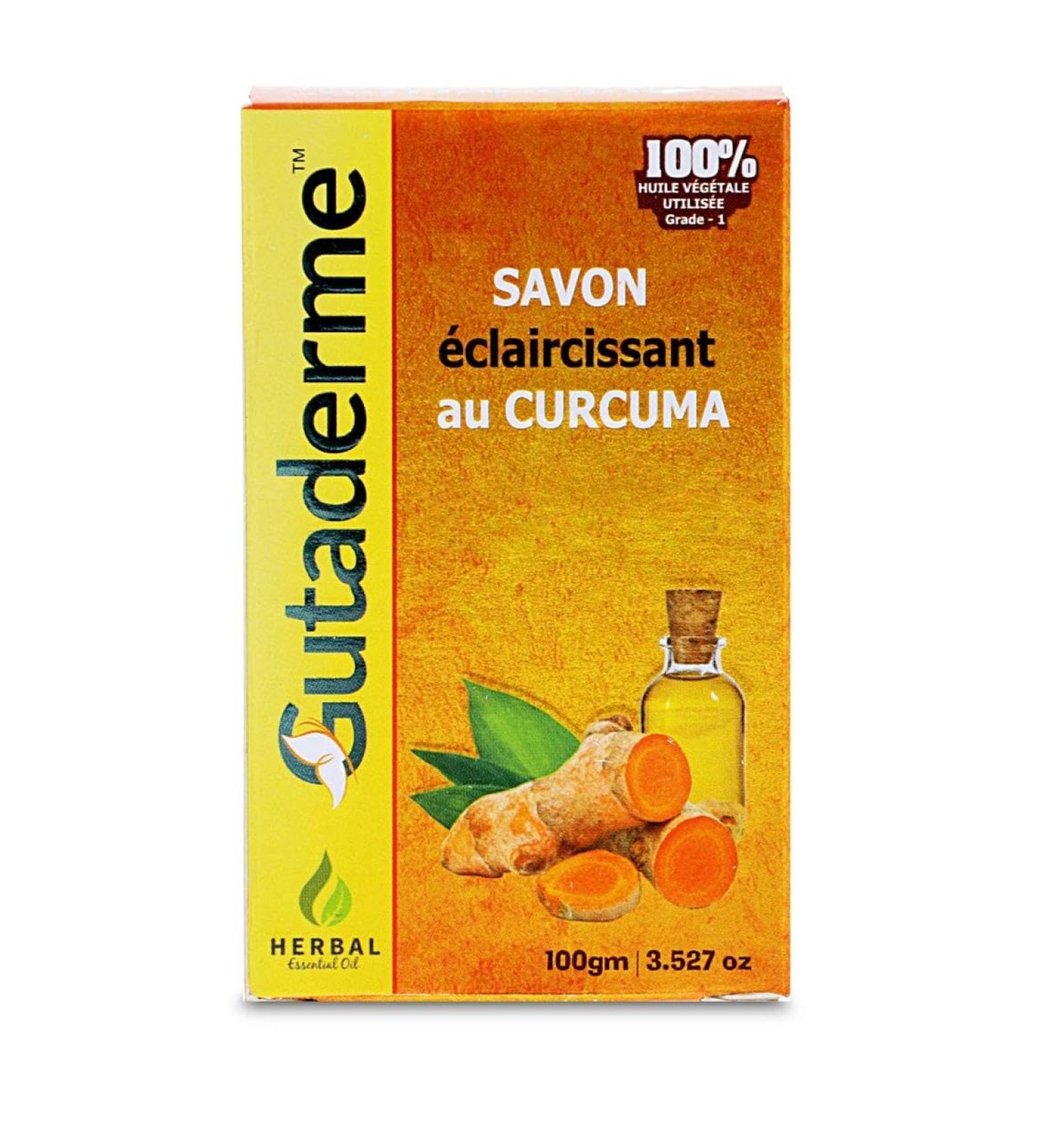 Turmeric Soap - Antioxidant & Antiseptic Reduces Acne Fades Scars Cleanses Skin - 100gm Pack | Buy Internationally - Buy Online on GoSupps.com