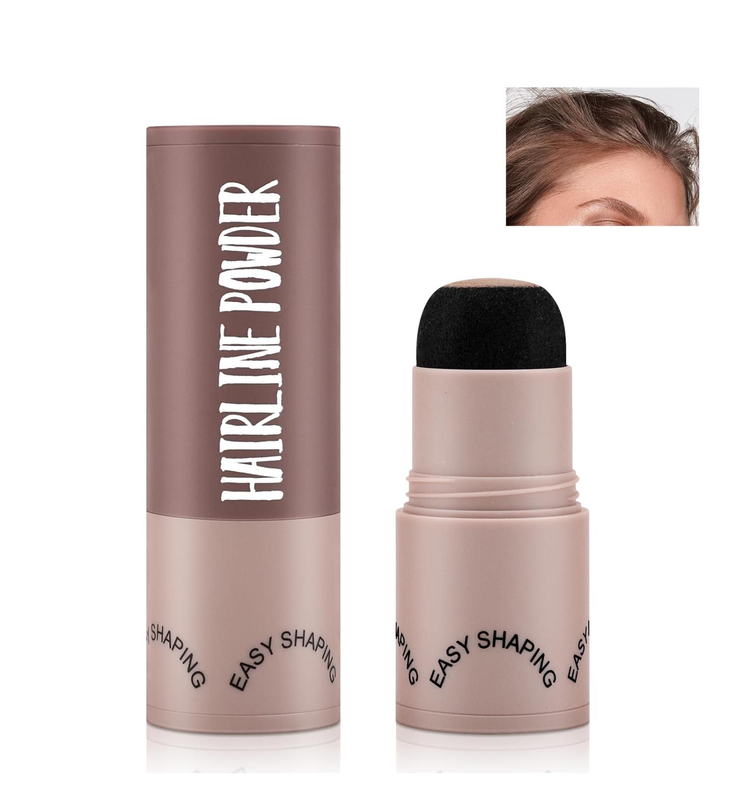 Boobe Hair Powder Stick - Medium Brown Hairline Shade & Gray Root Cover-Up Concealer for Thinner Hair - Buy Online on GoSupps.com