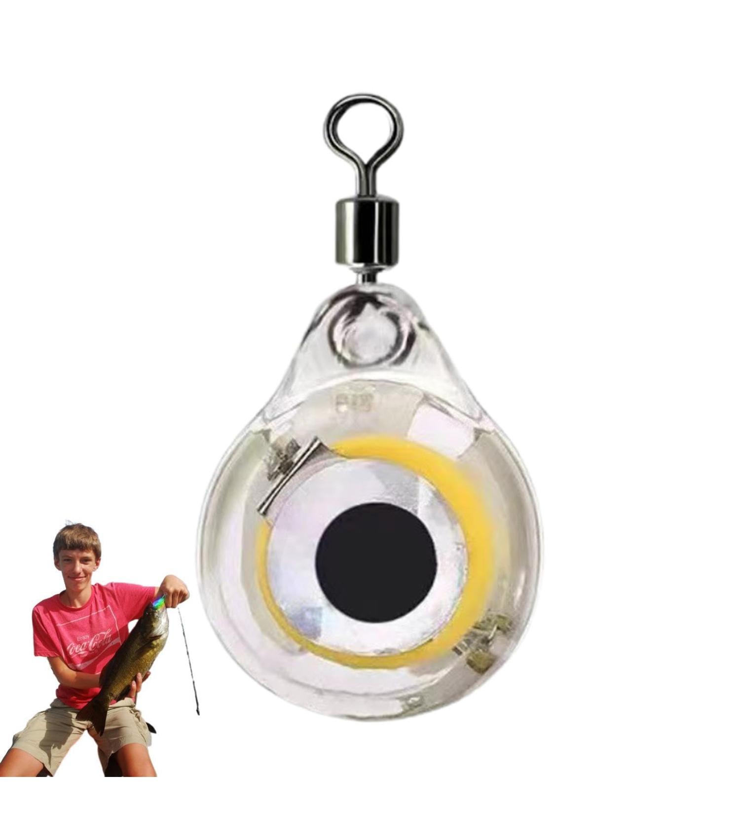 Lesunbak Drop Fishing Lights - Waterproof LED Bait Light for Night Fishing | Eye Shape Underwater Lure to Attract Perch - Buy Online on GoSupps.com