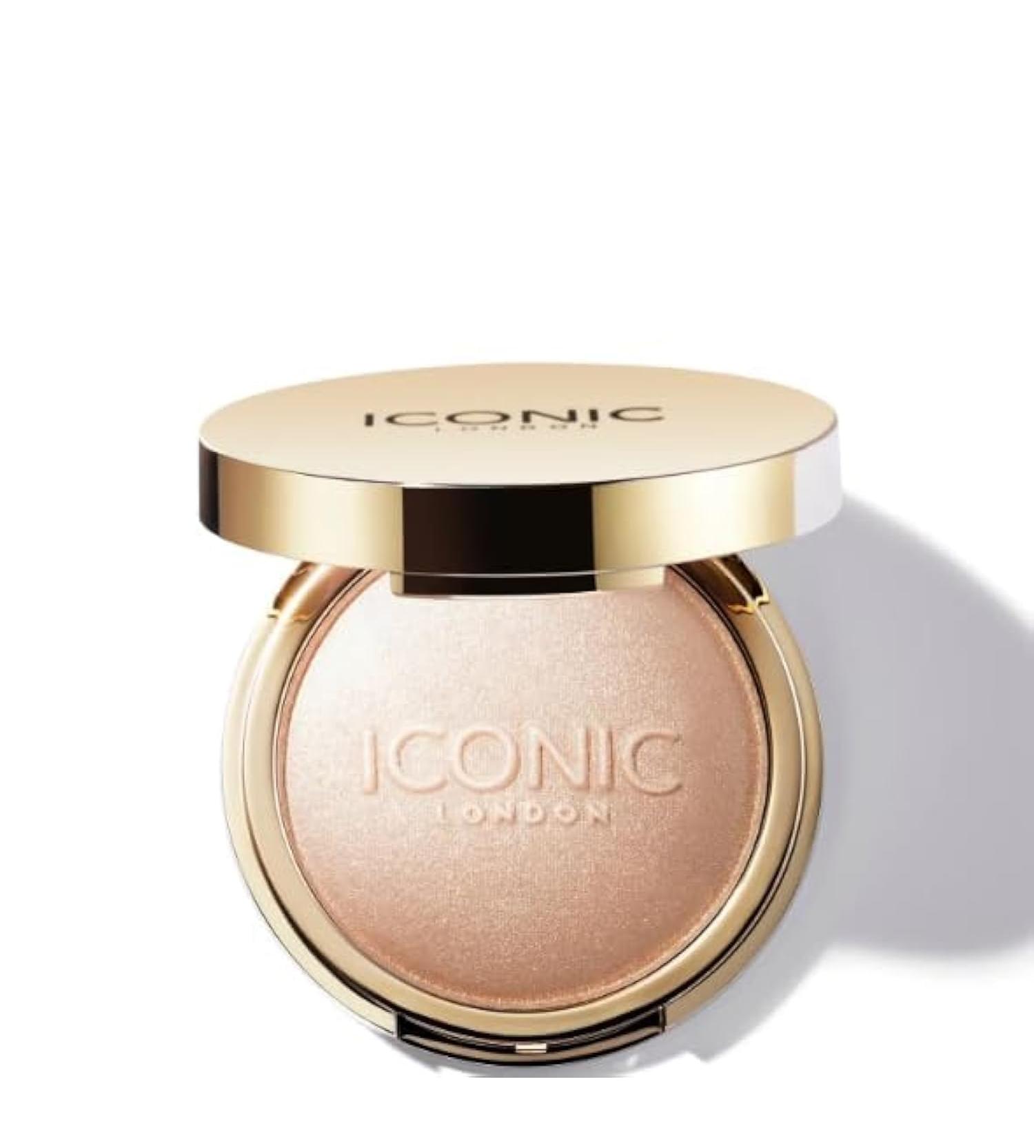 ICONIC LONDON Lit and Luminous Baked Highlighter - Vegan Cruelty-Free Powder for Radiant Glow | 0.56 oz - Buy Online on GoSupps.com