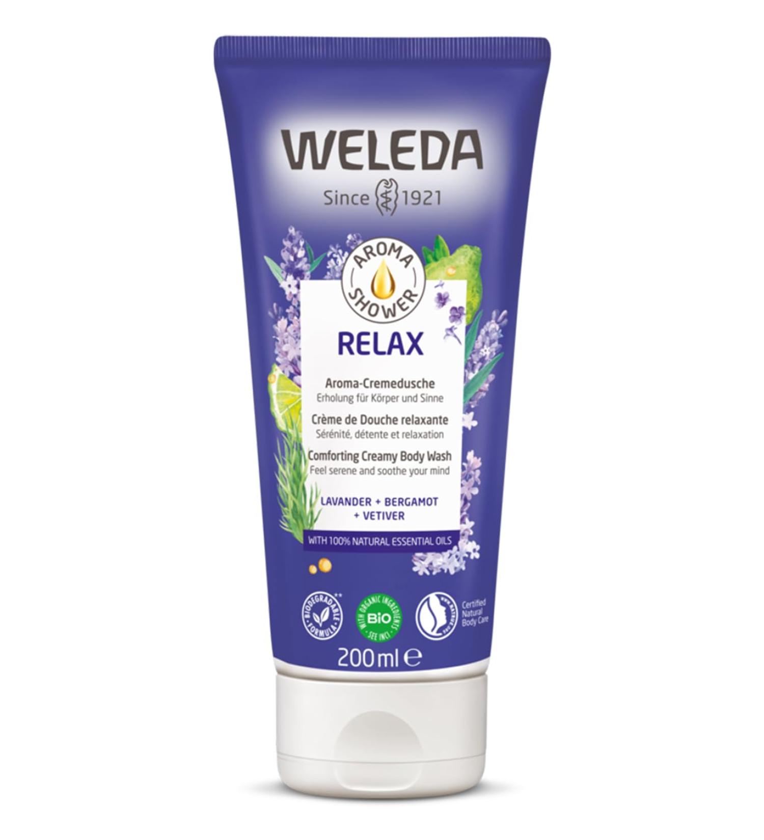 Weleda Creamy Body Wash Lavender - 6.8 oz | Natural Moisturizing Body Cleanser | International Shipping - Buy Online on GoSupps.com