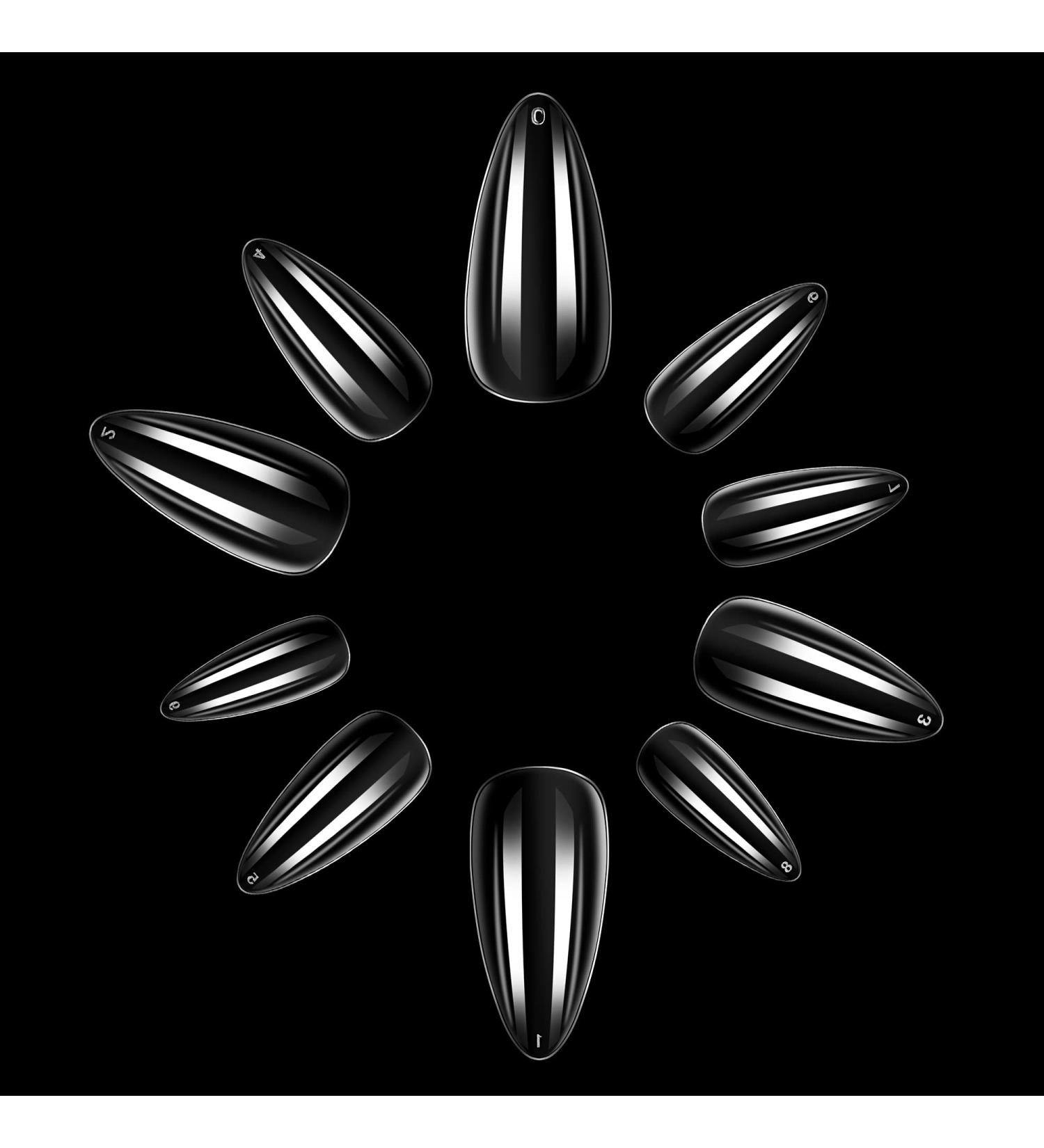 Makartt Stiletto Nail Tips - 500 Pieces Acrylic False Nails Short Stiletto Tips 10 Sizes for Perfect Manicure - Buy Online on GoSupps.com