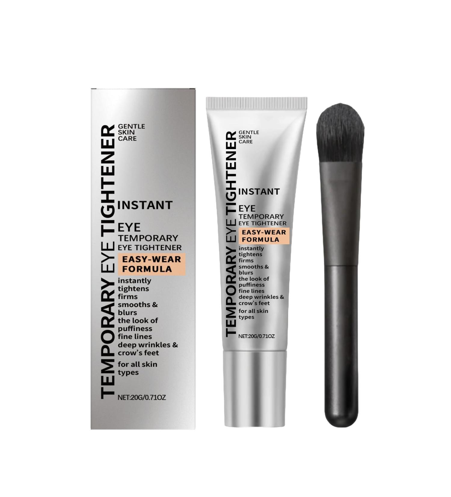 QGuoJie Instant Eye Tightener Cream with brush 20 ml firming and smoothing primer for the face reduces fine lines wrinkles and circles around the eyes longlasting matte finish 1 - Buy Online on GoSupps.com