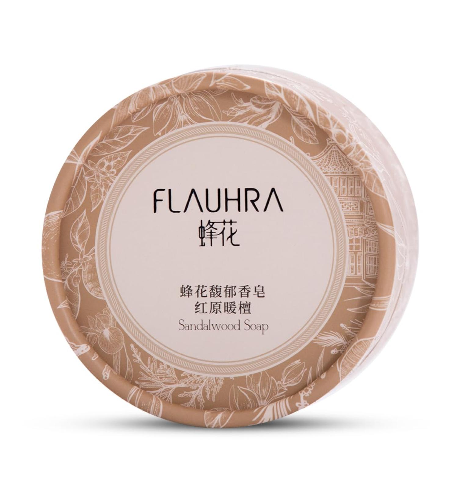 Buy Bee & Flower Sandalwood Perfumed Bar Soap - Luxurious 3.7 Oz Cleansing & Moisturizing Soap for Hair Face & Body - Ideal Travel Size - Buy Online on GoSupps.com