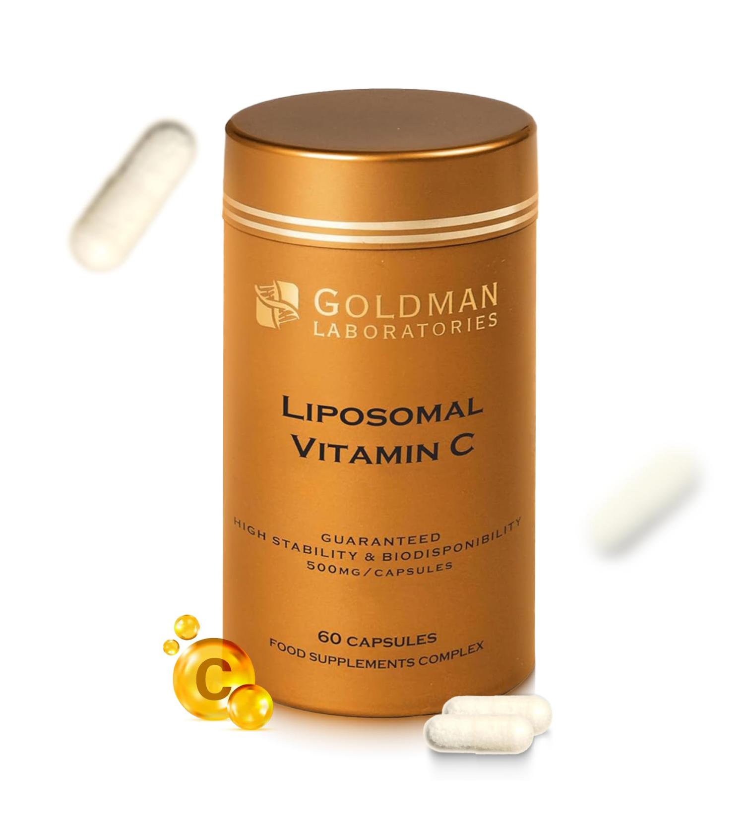 VITAMINE C LIPOSOMALE 500mg - Dose puissante Vitamine C I Encapsul e pour une biodisponibilit maximale I 100% non-OGM et v g talienne I Compl ment alimentaire - 60 Capsules Vegan - Buy Online on GoSupps.com