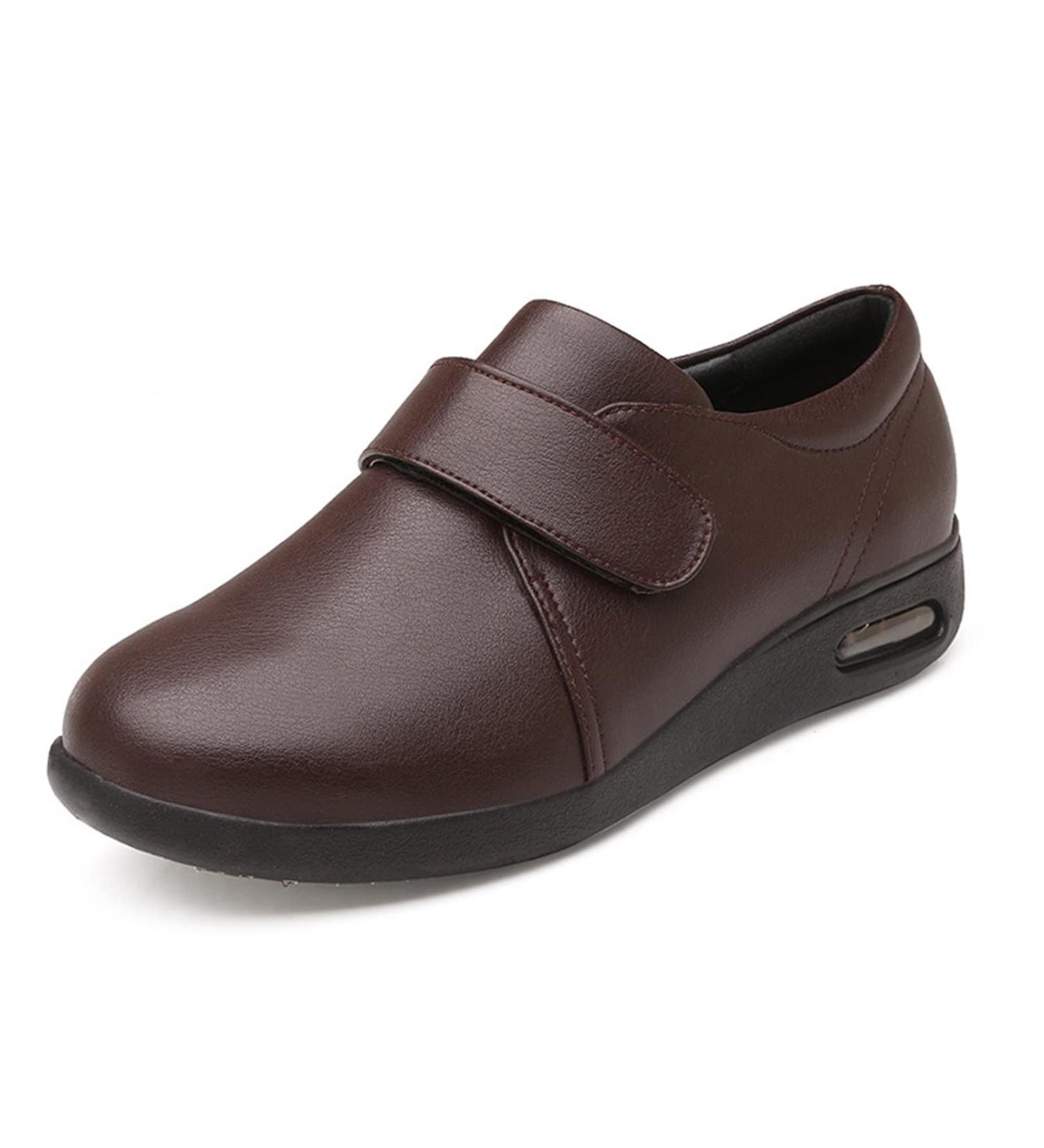 NVBHOF Men's Diabetic Orthopedic Slippers - Memory Foam Extra Wide Soft Indoor Shoes for Elderly Swollen Feet & Plantar Fasciitis | Size 12 - Brown - Buy Online on GoSupps.com