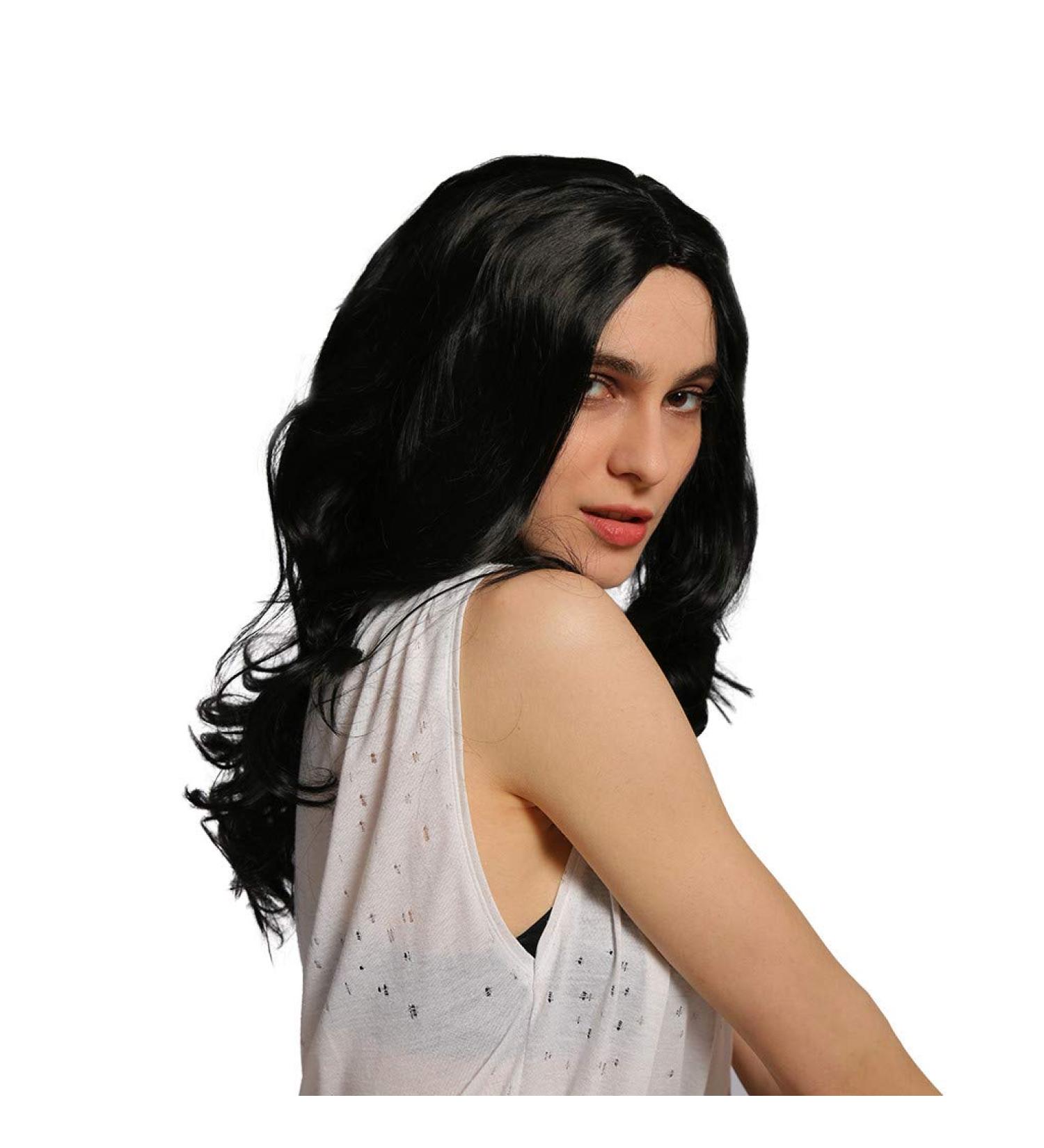 Buy Long Curly Wavy Synthetic Wig for Women - 70s 60s 50s Cosplay Hair - International Shipping Available - Buy Online on GoSupps.com