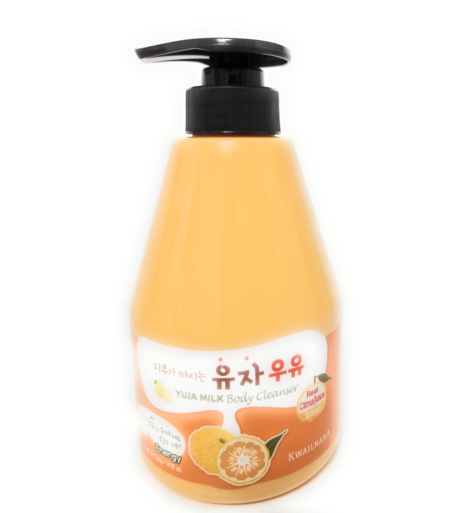 KWAILNARA YUJA MILK Body Cleanser Real Citrus Junos Extract Korean Beauty Energy Cleanser 560g - Buy Online on GoSupps.com