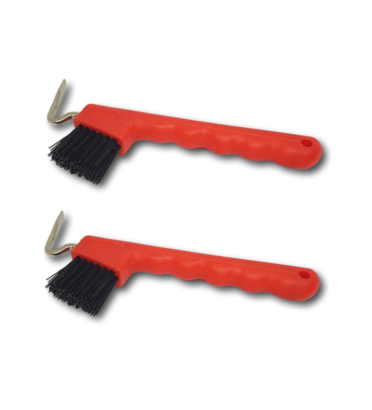 Buy Hoof Pick for Horses Donkeys & Goats - Extra Sturdy Brush & Ergonomic Handle (2x Red) - International Shipping - Buy Online on GoSupps.com