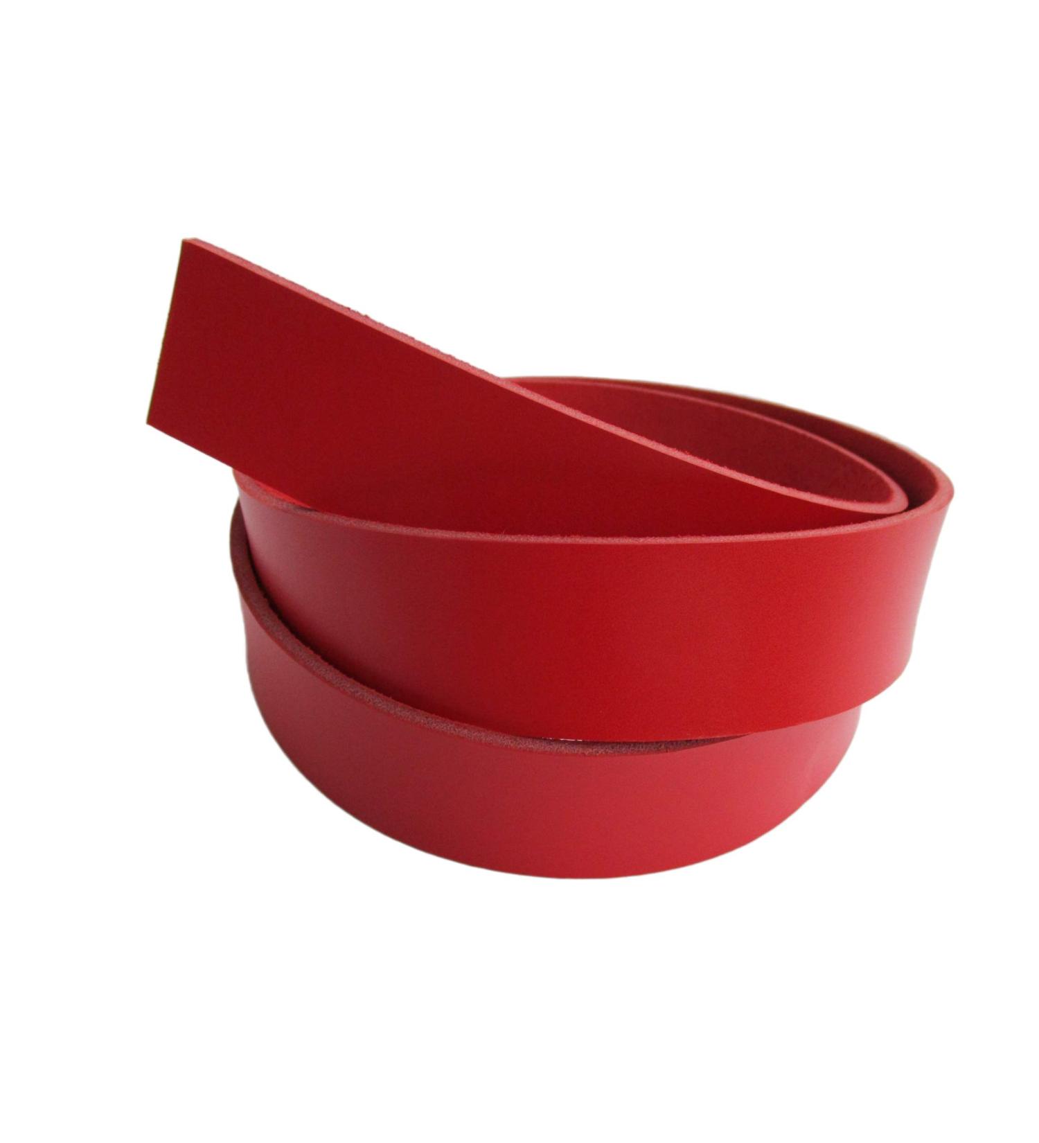 9 oz Red Genuine Natural Leather Belt Blank Strip - 51-55 inch | 2 inch Width - Buy Online on GoSupps.com
