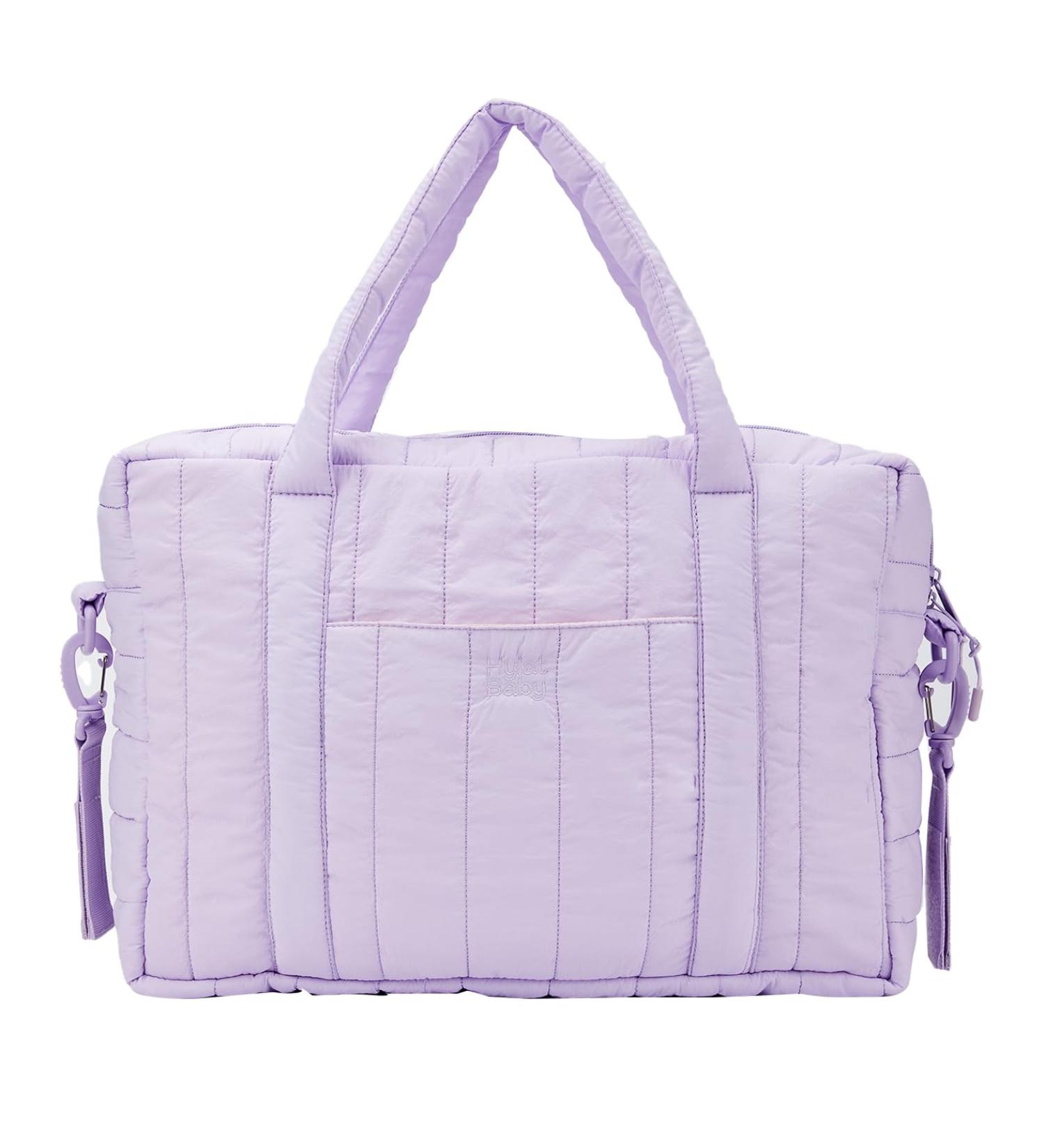 Hylat Baby Changing Bag - Stylish Quilted Diaper Bag for Parents - Purple - International Shipping Available - Buy Online on GoSupps.com