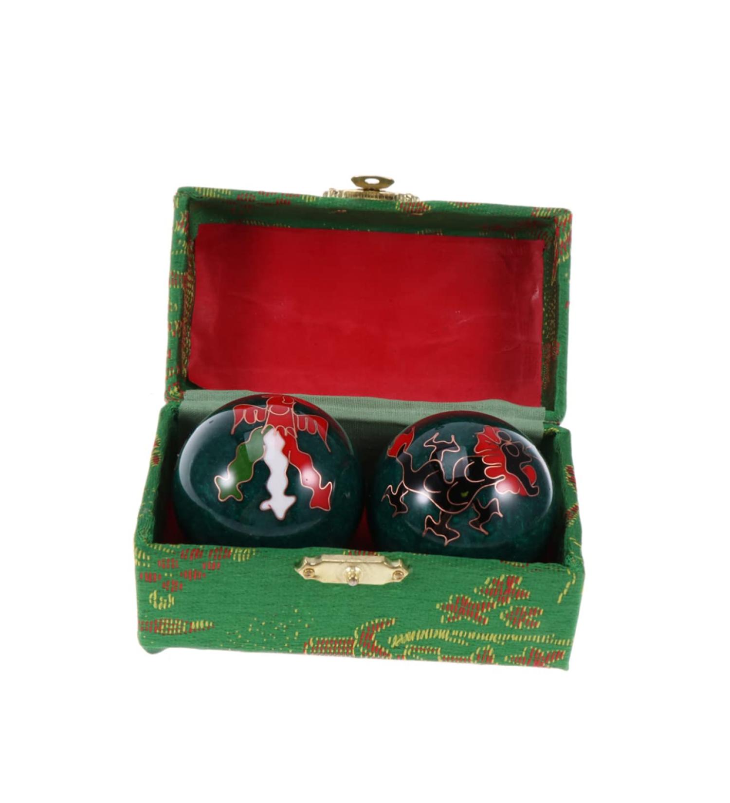 Beavorty Health Balls - Hand Exercise & Meditation Cloisonn Balls 5.00x5.00cm - Perfect for Massage & Fitness - Buy Online on GoSupps.com