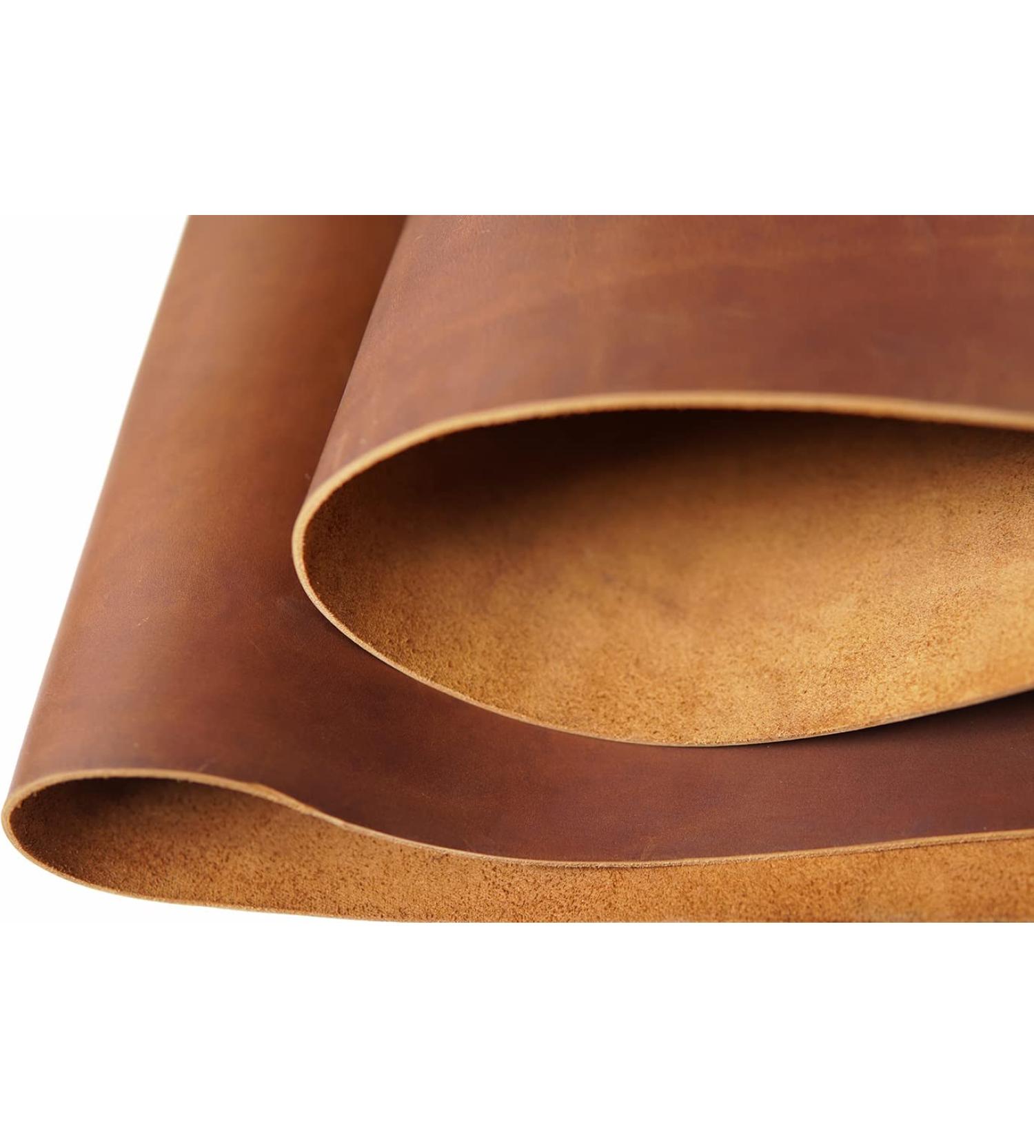 10x10 Bourbon Brown Full Grain Tooling Leather Square - 2.0mm Thick for Crafts & Sewing - Buy Online on GoSupps.com