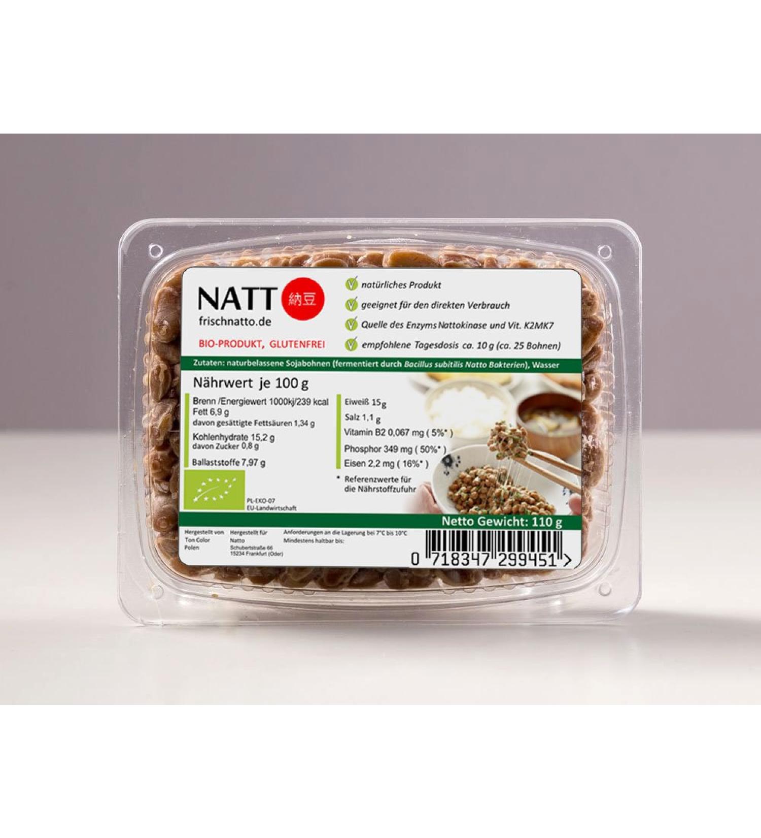 Natto Bio (Fresh)-Vitamin K2mk7 Nattokinase Isoflavones Probiotic Bacteria - Buy Online on GoSupps.com