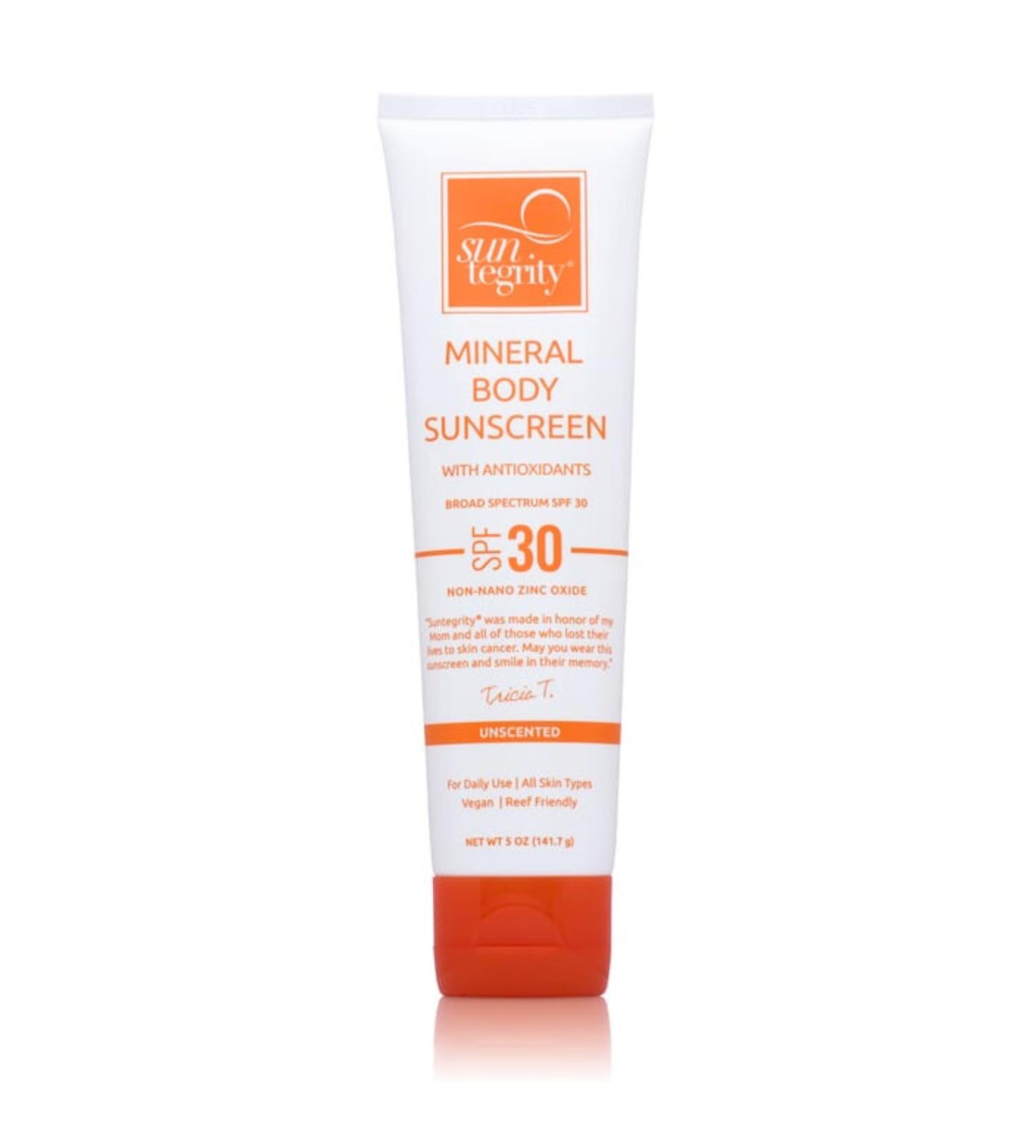 Suntegrity Unscented Mineral Sunscreen for Body - SPF 30 5 oz | Best International Shipping - Buy Online on GoSupps.com