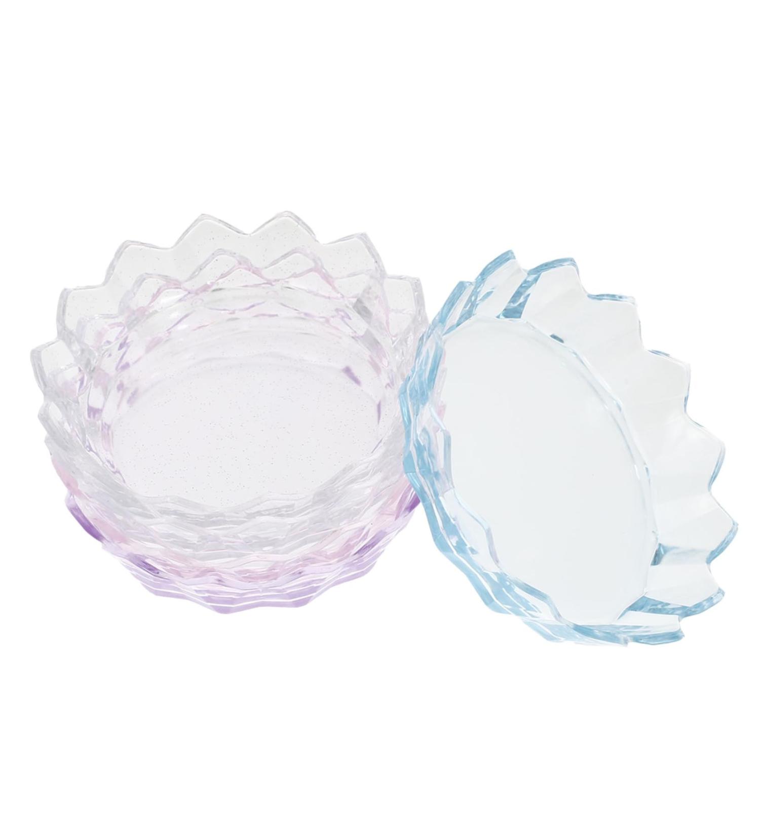 Balacoo 10 Pcs Nail Practice Plates - Acrylic Color Mixing Tray & Eyeliner Rack for Manicure - Perfect Nail Polish Tool (8.7x8.7cm - Buy Online on GoSupps.com