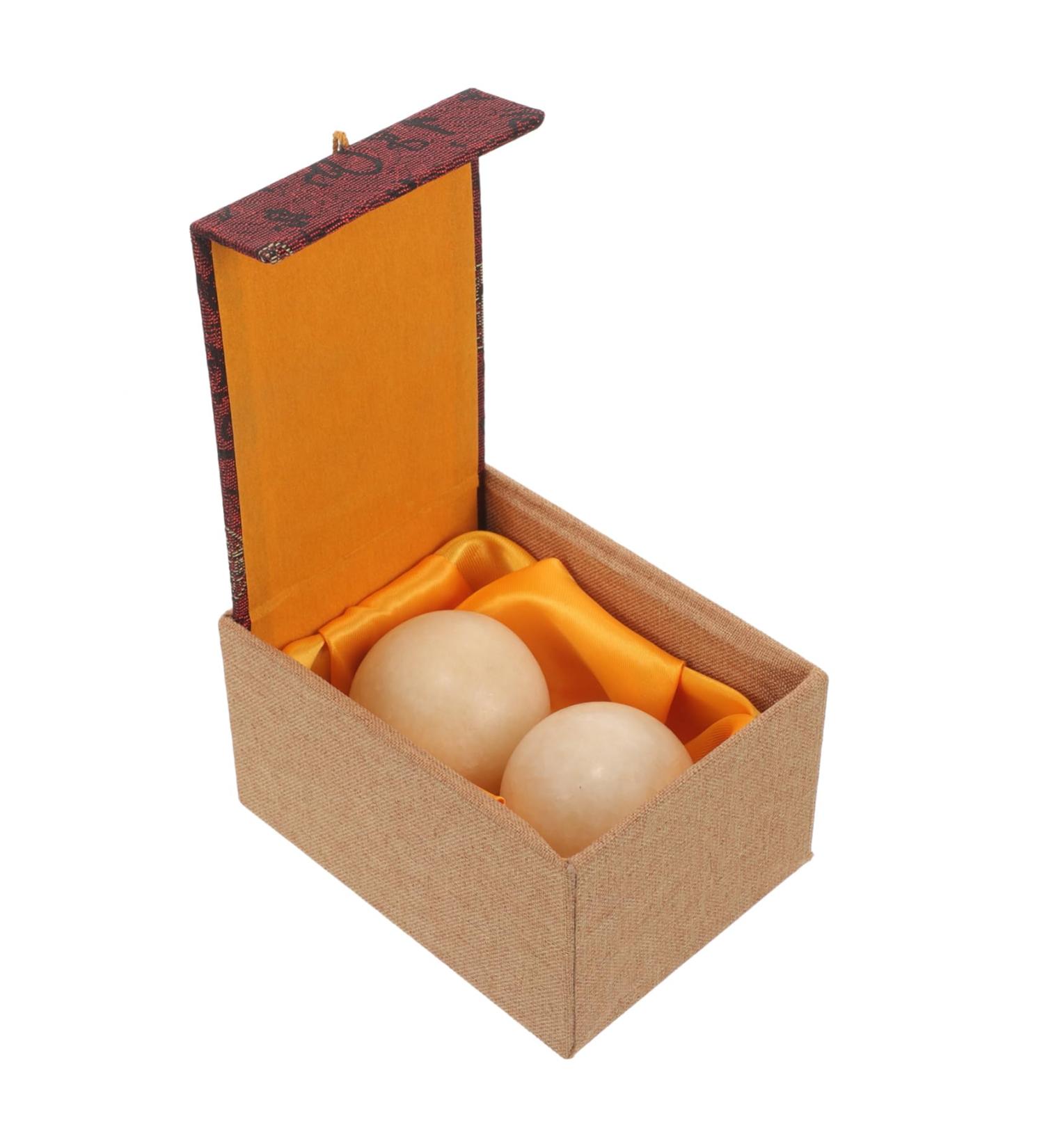 Ultechnovo Jade Fitness Handball Set - Baoding Stress Balls for Meditation & Massage | Chinese Hand Wand Balls - Buy Online on GoSupps.com