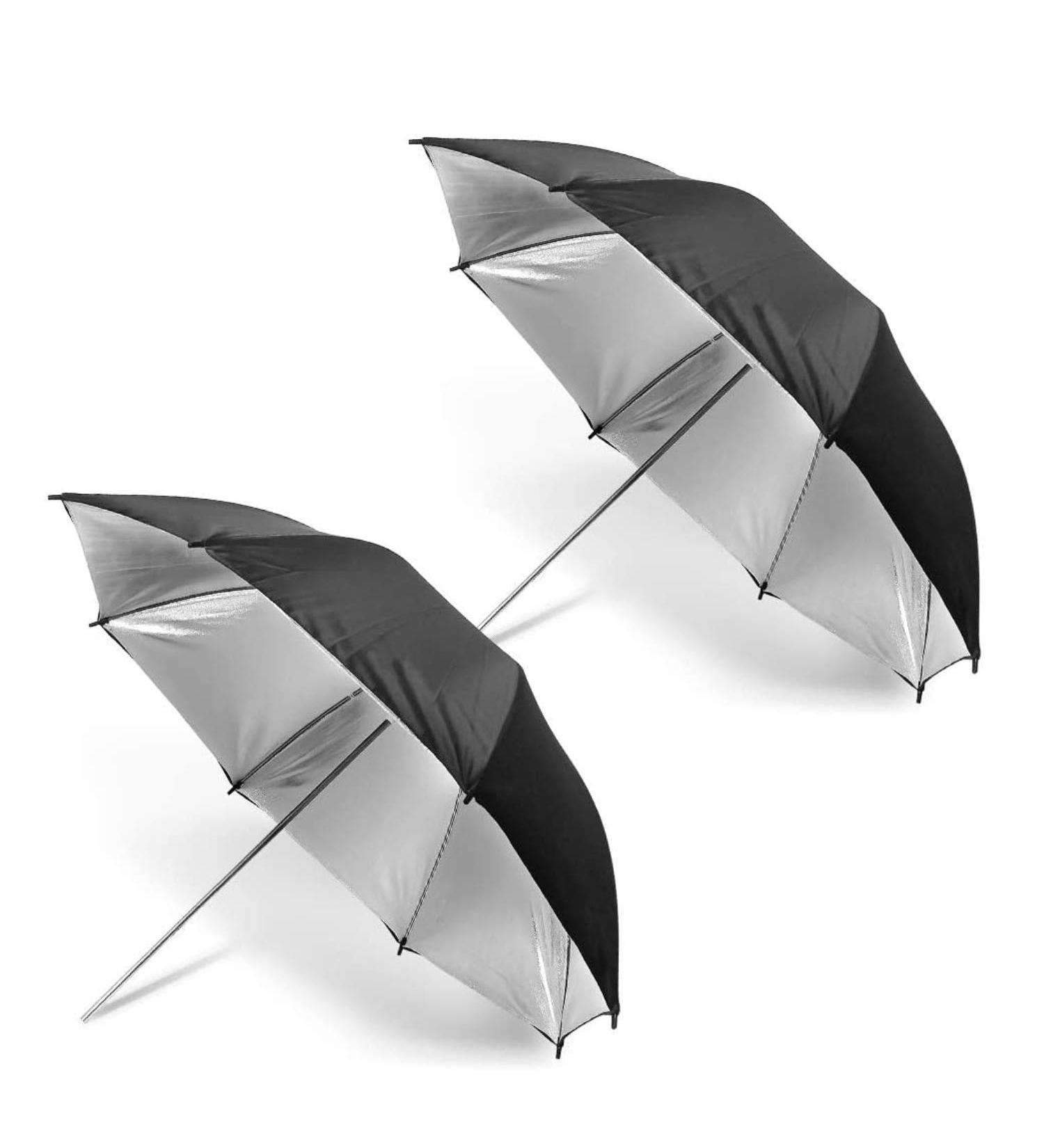 LimoStudio Case of 2  40" Double Layer Black & Silver Photo Studio Umbrella Photo Video Reflector  LMS127 - Buy Online on GoSupps.com