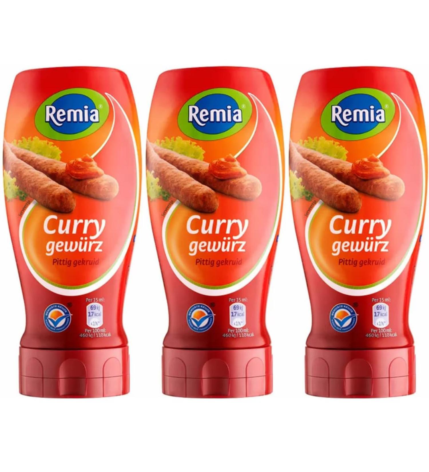 Remia Curry Spice Ketchup 500 ml x 3 Pieces - Buy Online on GoSupps.com