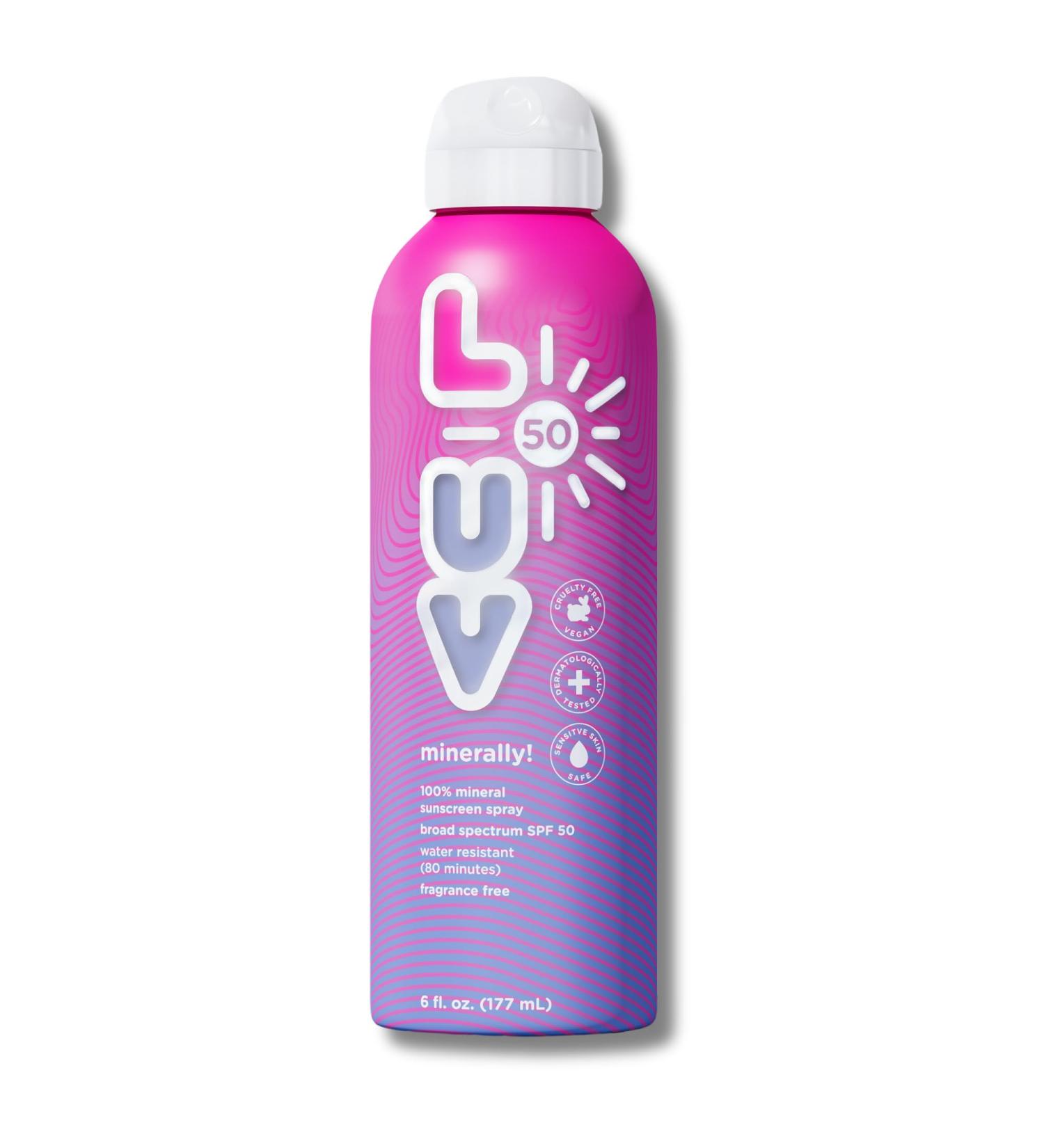 Minerally! SPF 50 Sunscreen Spray - Broad-Spectrum UVA & UVB Protection for Everyday & Outdoor Use - Buy Online on GoSupps.com