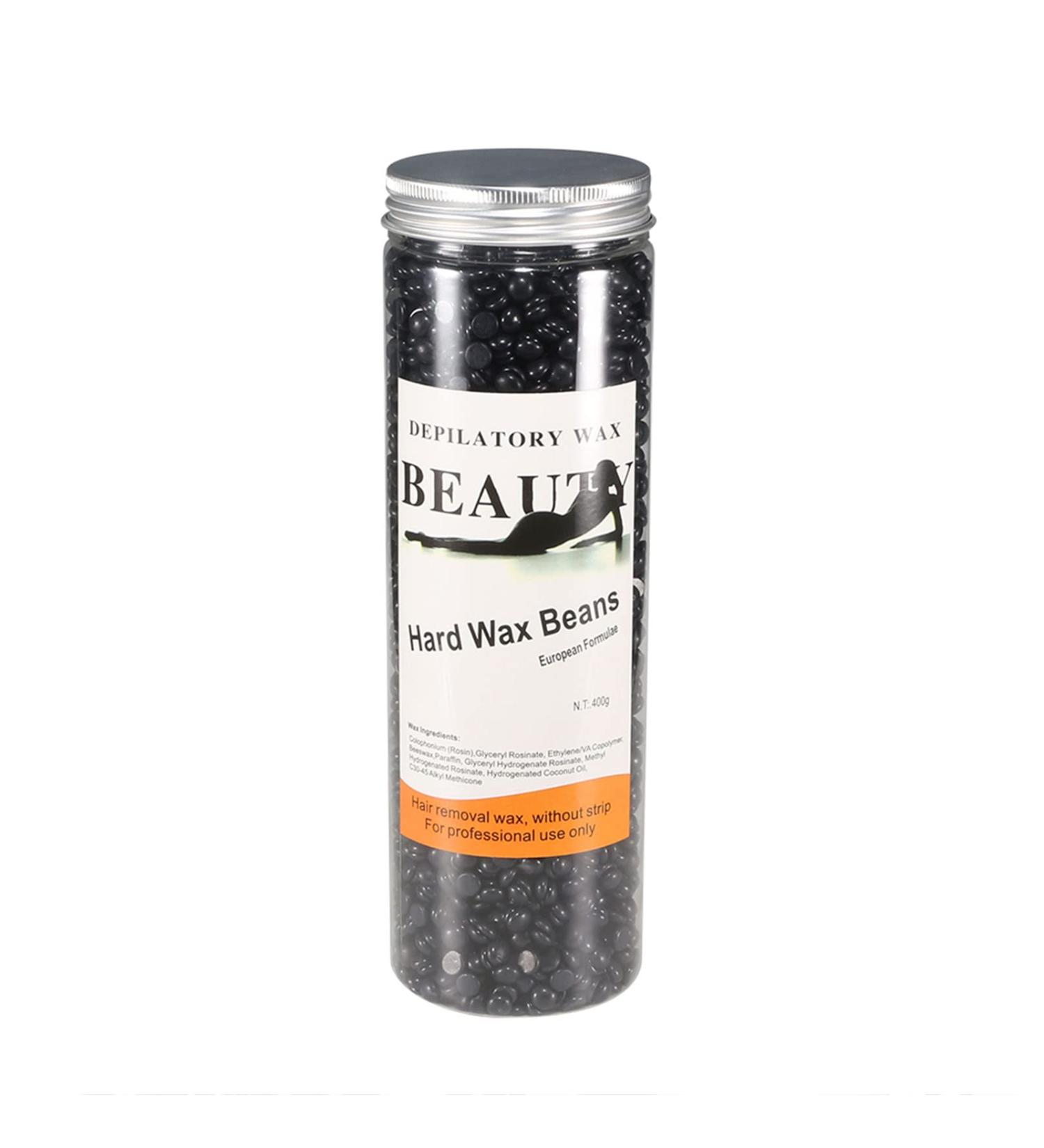 Natural Vegetable Wax Pearls - Professional Stepless Hair Removal Wax for Face & Body - Black Pearl Wax Beans (800g) - Perfect for Legs & Armpits - Buy Online on GoSupps.com