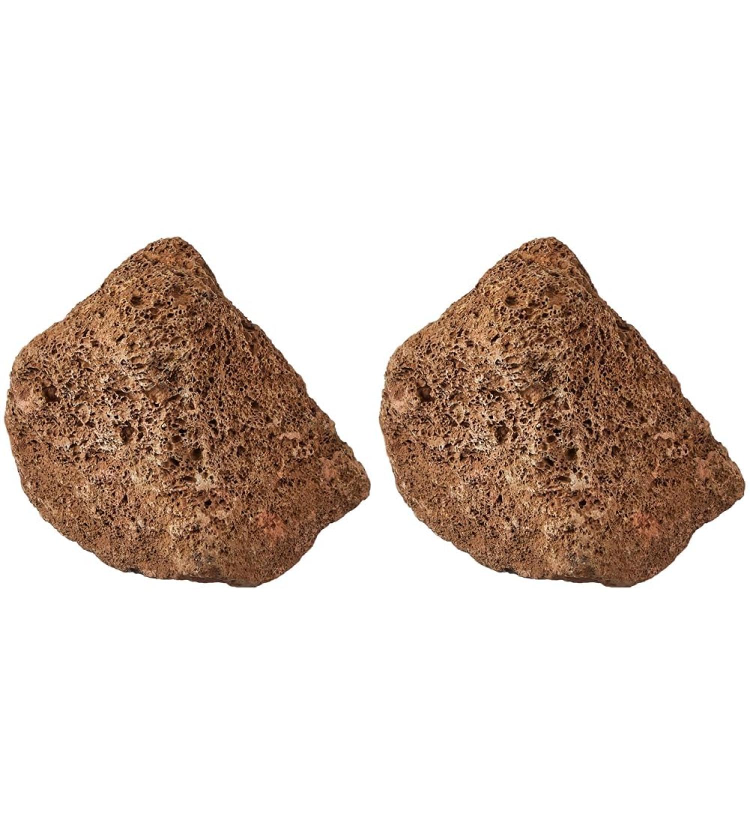 Buy Sera Rock Red Lava Stone S/M 8-15 cm - Dark Red Porous Lava (Pack of 2) for Aquariums | International Shipping Available - Buy Online on GoSupps.com