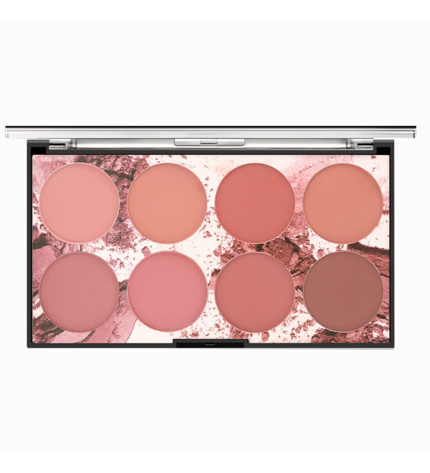 Blush and Highlighter Palette - 8 Pigmented Shades for Easy Contouring and Long-lasting Glow - Buy Online on GoSupps.com
