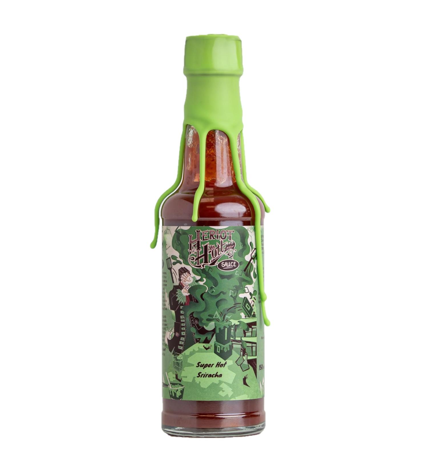 Heriot Hott Super Hot Sriracha Sauce Spicy Scotch Bonnet Vegan 150ml