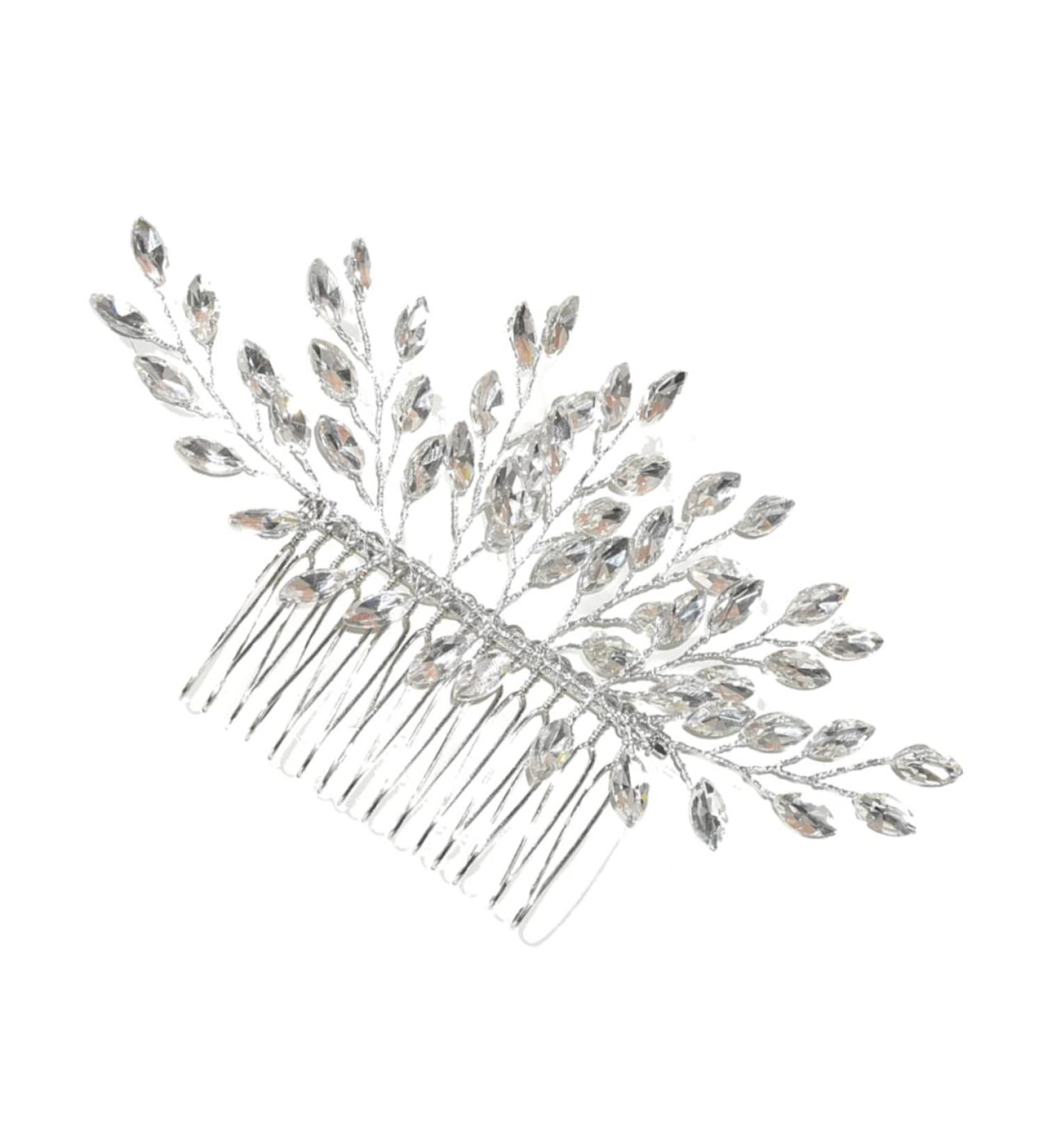 Didiseaon Hair Comb Hair Clips for Women Leaves Headpiece Wedding Headpiece for Bride Wedding Hairpin Rhinestone Headpiece Slide Combs Miss Rhinestones Pearl Rhinestone Hair - Buy Online on GoSupps.com
