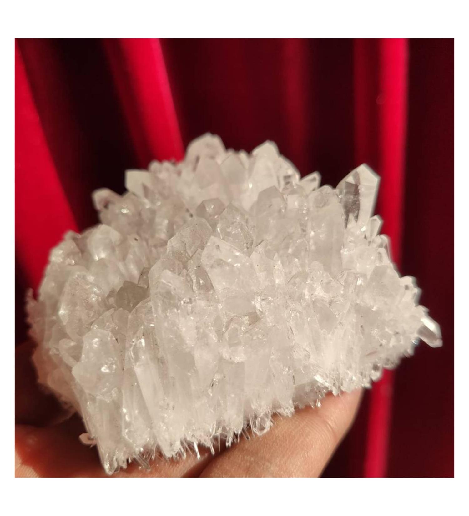 Natural Crystal Rough Natural Crystal Calcite Cluster- White Specimen Stone (Size : 360-450g) (Size : 500-600g) - Buy Online on GoSupps.com