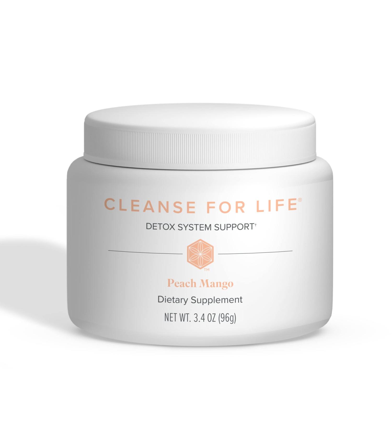 Isagenix Cleanse for Life with Turmeric, Licorice Root & Bilberry - Supports Intermittent Fasting - Peach Mango - 96g - Buy Online on GoSupps.com