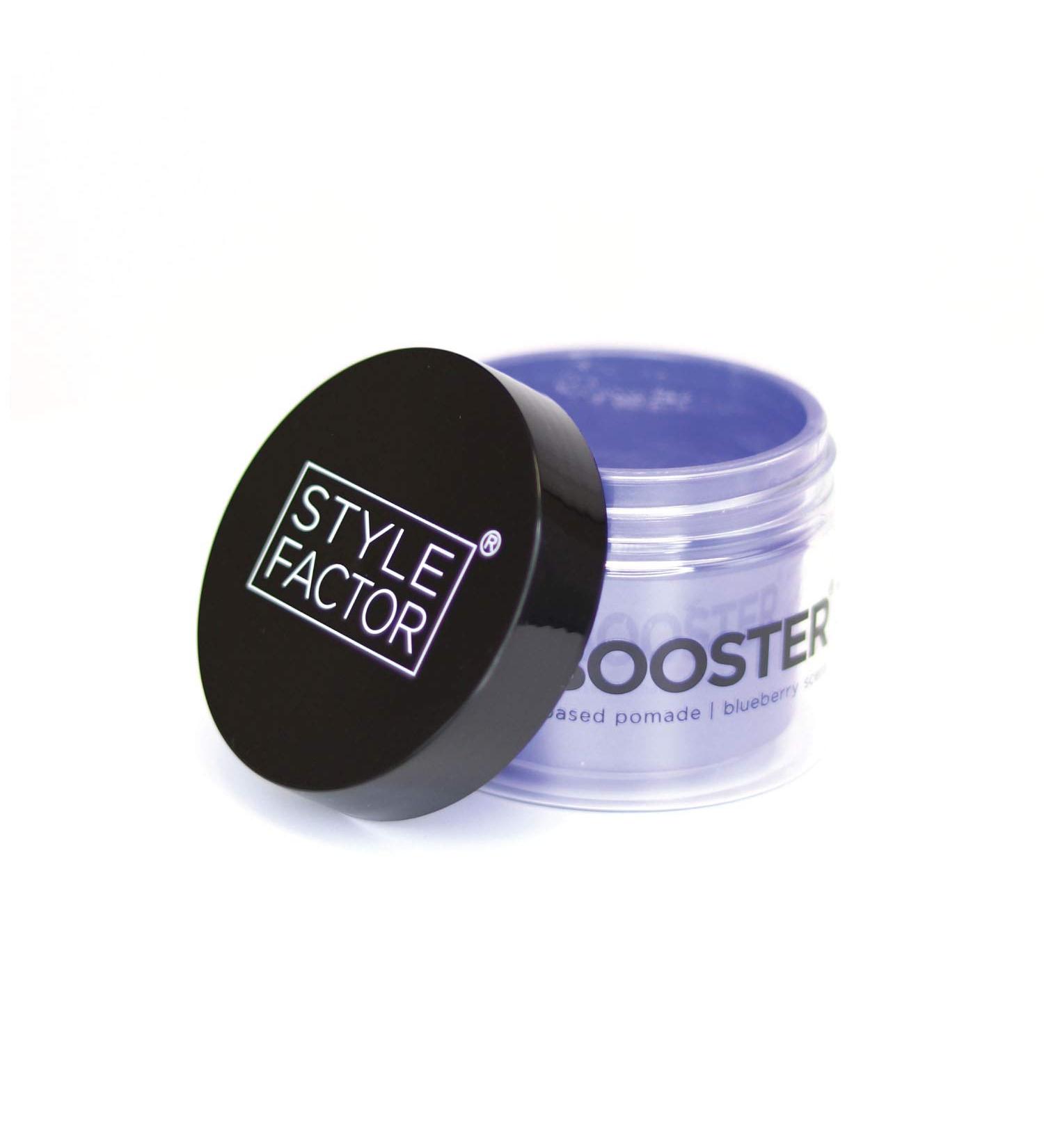 EDGE BOOSTER Strong Hold Pomade - Blueberry Super Shine & Moisture 3.38oz - Buy Online on GoSupps.com