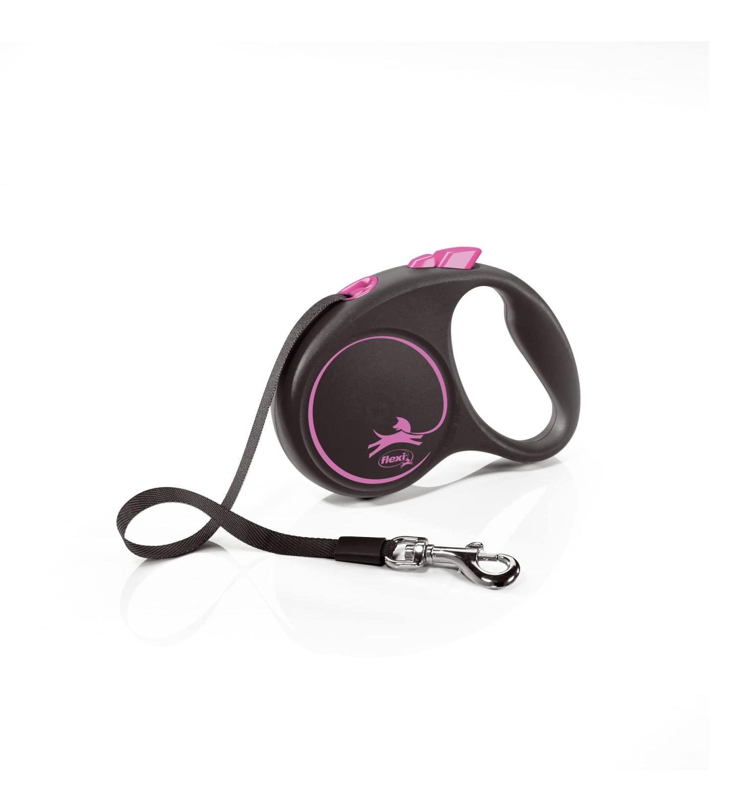 Buy Flexi Retractable Leash Design Black/Pink - Size S | International Shipping Available - Buy Online on GoSupps.com