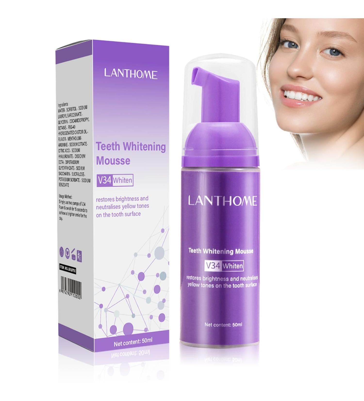 Tooth Mousse Oral Crystal - Purple Toothpaste for White Teeth - Whitening Mousse - Teeth Whitening Toothpaste - Color Correction - Buy Online on GoSupps.com