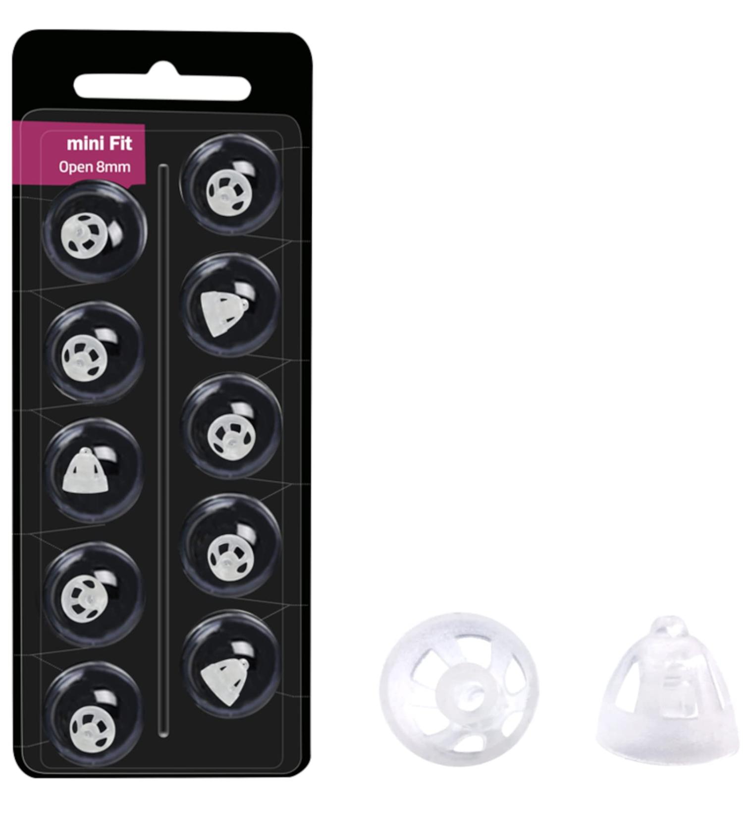 10x miniFit Oticon Domes - 8mm Vent Bass - Compatible with miniFit Ex-receiver | 10-Pack BlistPack - Buy Online on GoSupps.com