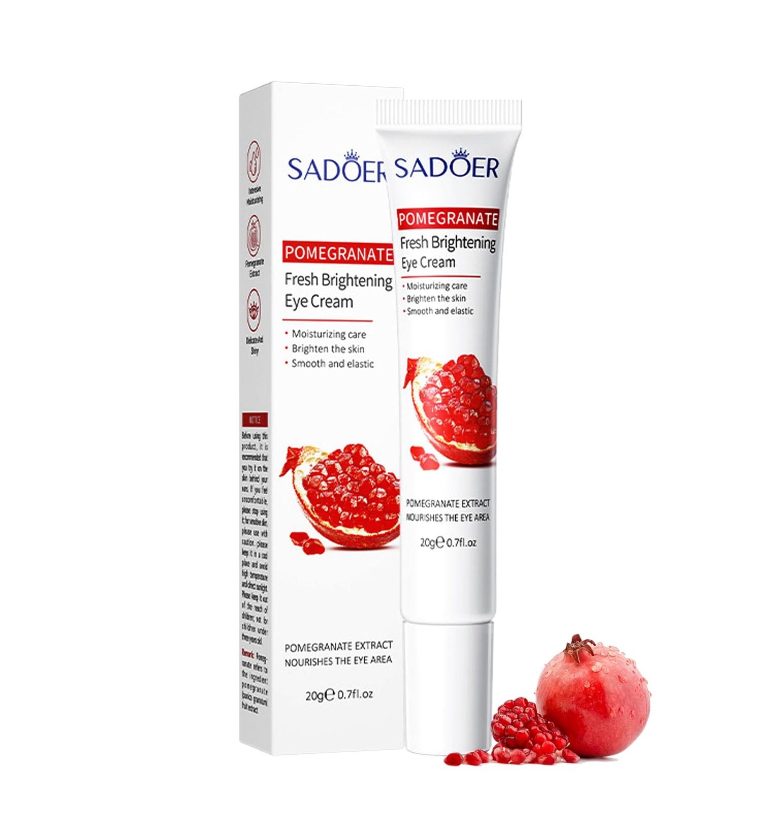 Buy Pomegranate Eye Cream | Anti-Aging Under Eye Cream for Dark Circles Puffiness & Fine Lines - Buy Online on GoSupps.com