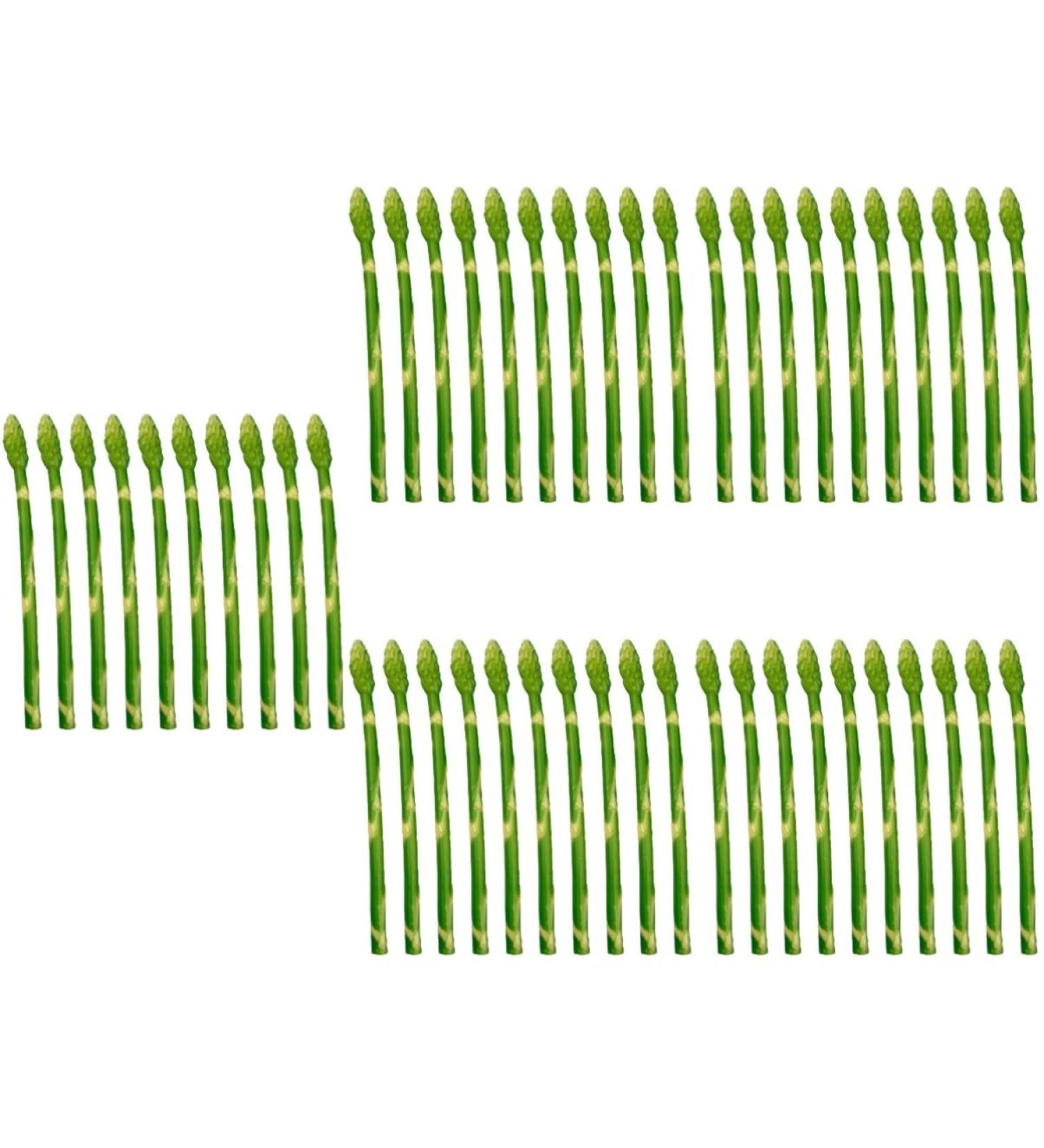 ifundom 50 Pcs Simulated asparagus ornaments food display show ornament kitchen food decor faux veggies Realistic vegetables artificial asparagus Educational Props pvc bouquet cupboard - Buy Online on GoSupps.com