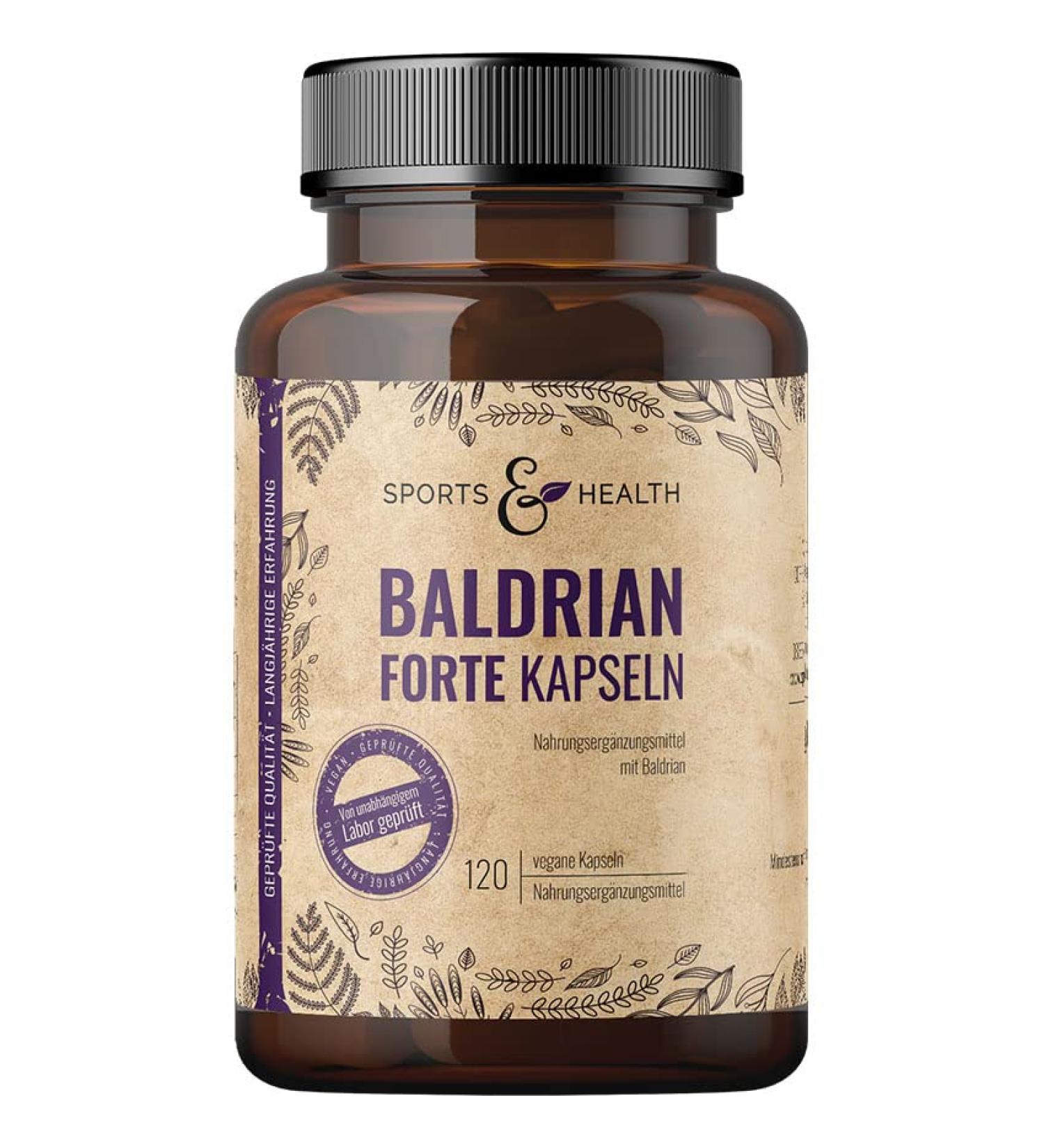 Balrian Forte - High-Dose Valerian + Ashwagandha & Melatonin - Vegan 120 Capsules | Allergen-Free Sleep Support - Buy Online on GoSupps.com