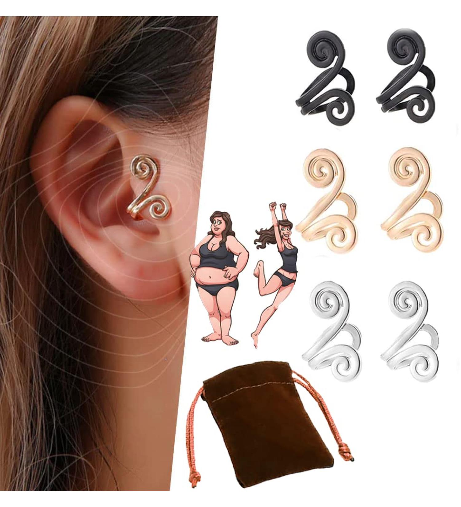 JIAWEIIY Acupressure Slimming Earrings Acupressure Earrings Kyana Lympha-Circurl Magnetic Ear Ornament Zunis Acupressure Magnetic Earrings for Weight Loss (D) - Buy Online on GoSupps.com
