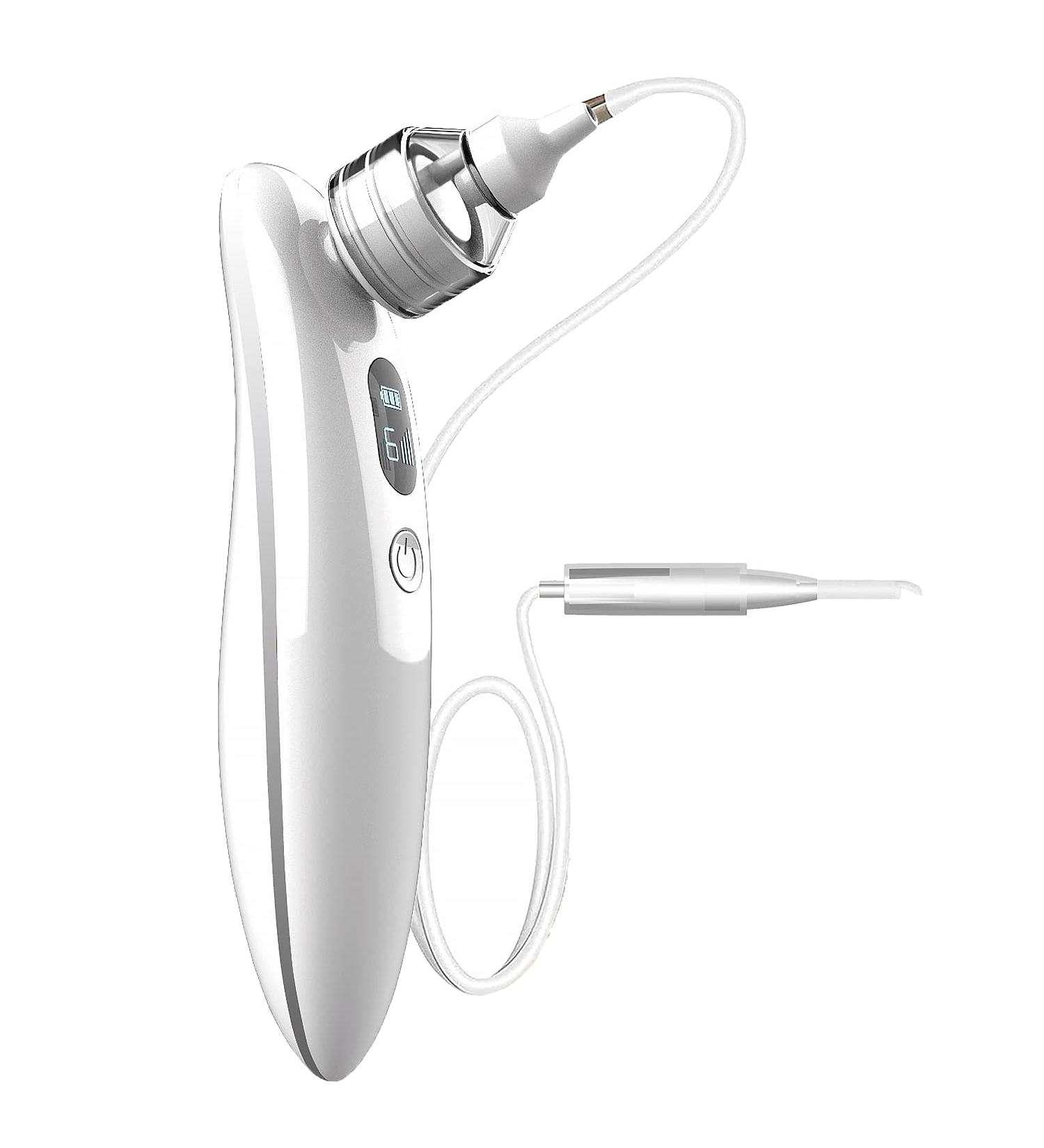 6-Level Strong Suction Ear Wax Vacuum Kit - Safe Silicone Tips, Gear Indicator - Ear Wax Removal Tool for Adults and Kids - White-No.1 - Buy Online on GoSupps.com