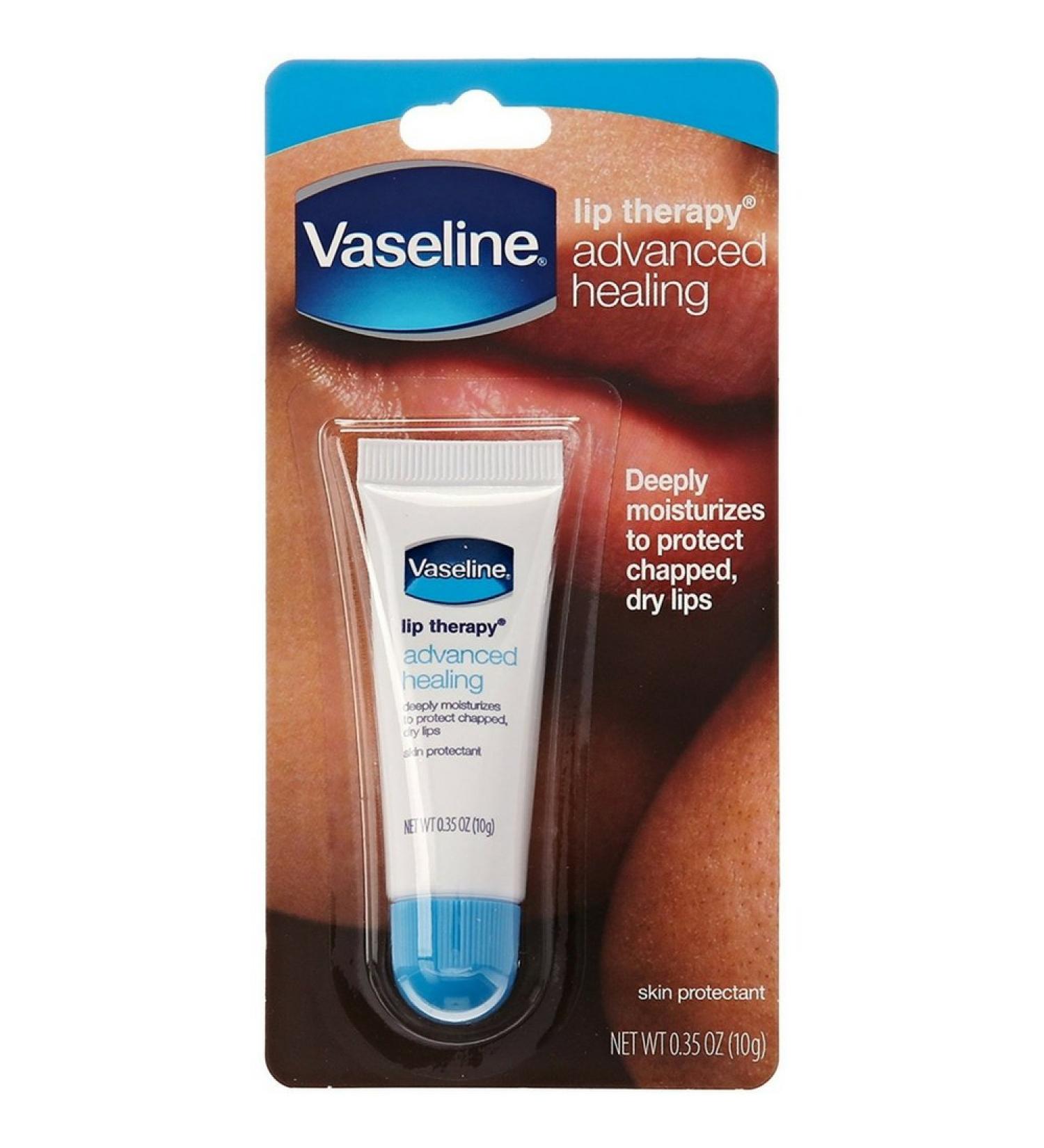 Vaseline Lip Therapy Petroleum Jelly Advanced Formula 0.35 oz (12 pack)