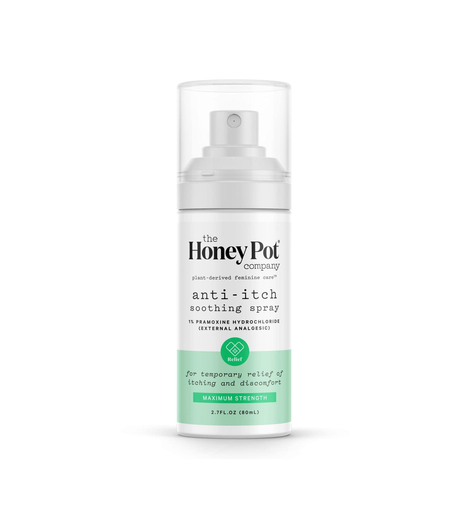 Honey Pot Co. Feminine Anti-Itch Spray - Maximum Strength Relief, 2.71 fl. Oz - Buy Online on GoSupps.com